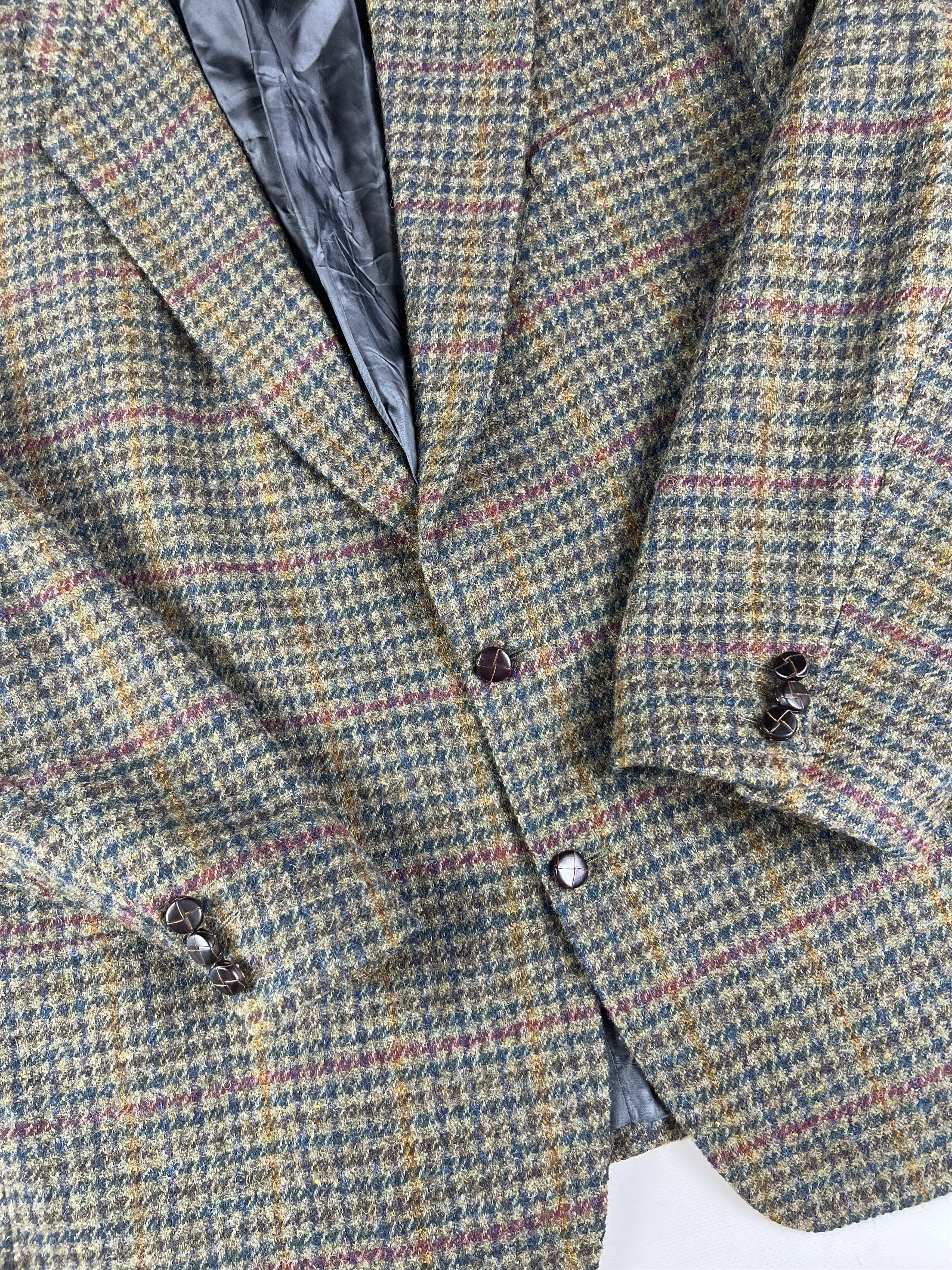 Harris Tweed × Vintage Vintage Harris Tweed Wool Blazer XXL Size 54R - 3 Thumbnail