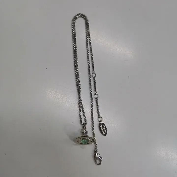 Vivienne Westwood Vivienne Westwood Petite Orb Mint Green Pendant Necklace -2 Size ONE SIZE - 2 Thumbnail