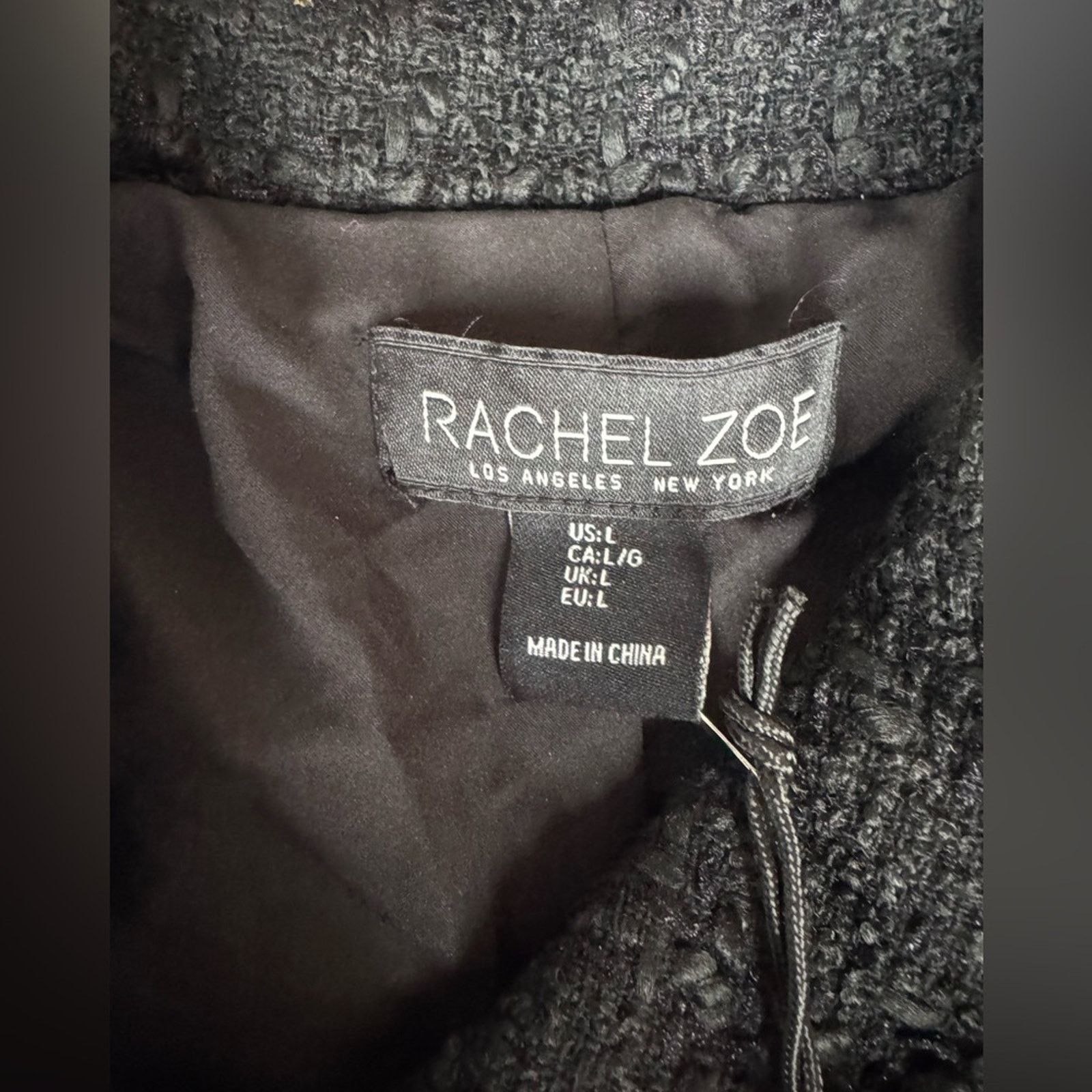 Rachel Zoe 🎉LAST‎ PIECE🎉 RACHEL ZOE Solid Boucle Crop Jacket Size L / US 10 / IT 46 - 6 Thumbnail