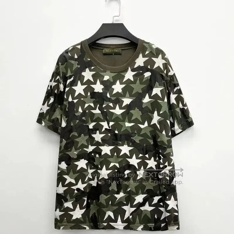 Valentino Valentino Camouflage Logo Short Sleeve T-shirt . Size US S / EU 44-46 / 1 - 1 Thumbnail