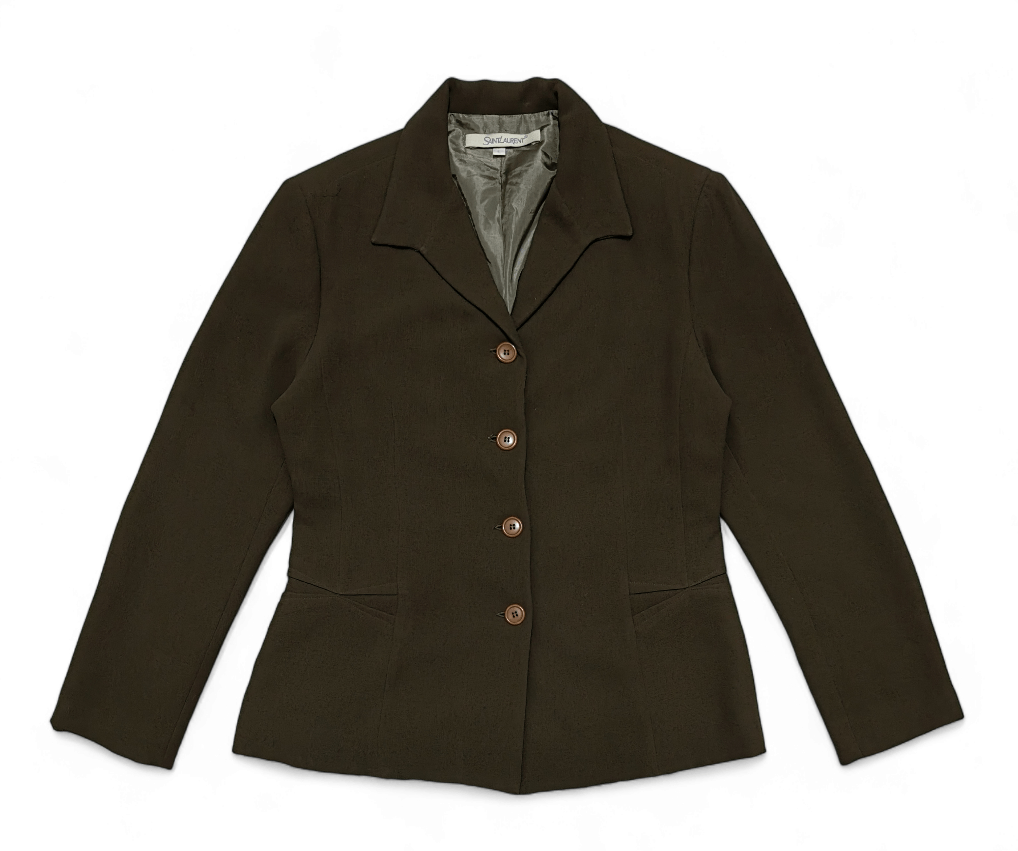 Saint Laurent Paris Vintage Saint Laurent YSL Women's Classic Blazer Jacket Y2K Size L / US 10 / IT 46 - 2 Thumbnail