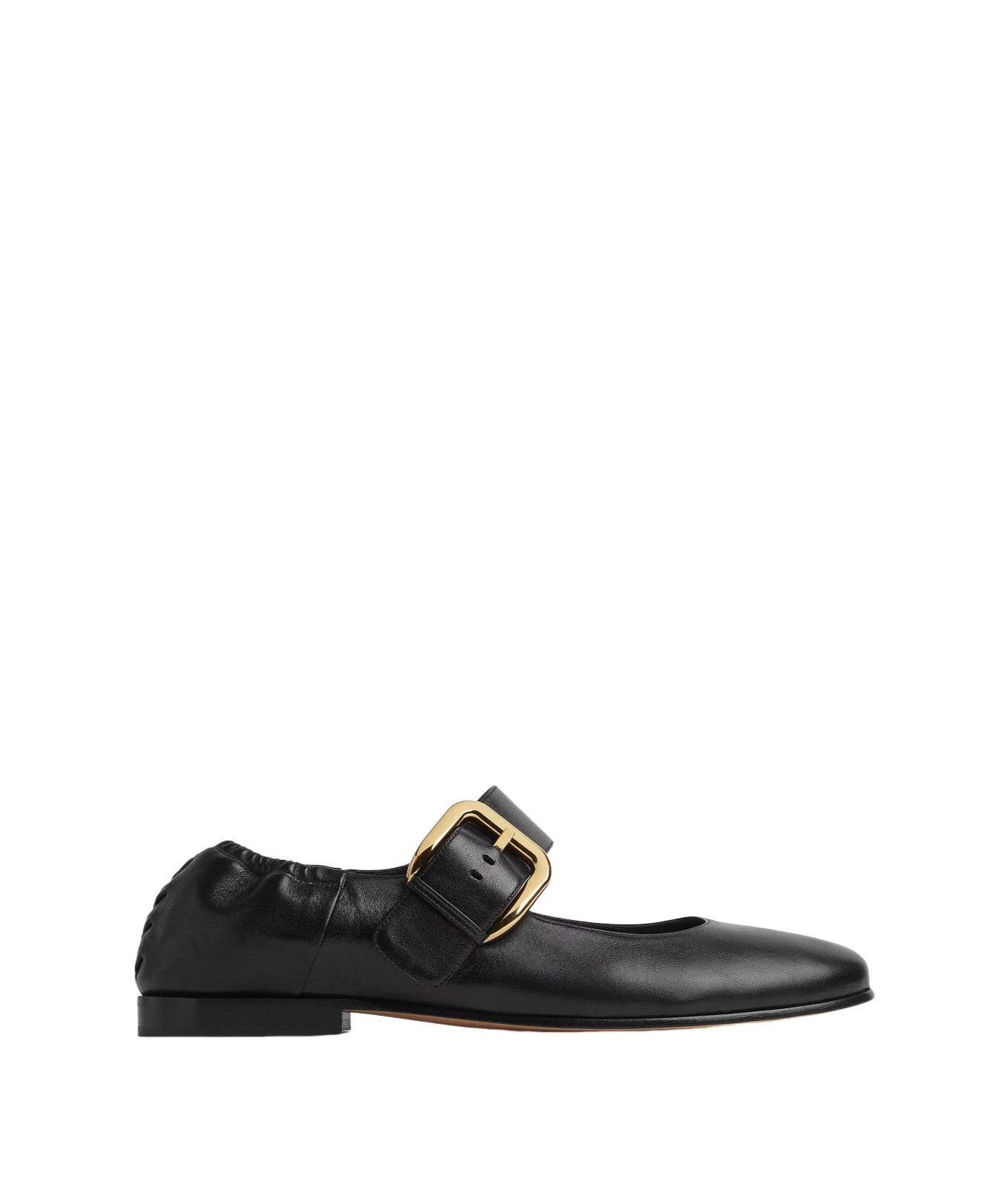 Bottega Veneta Astaire Black Leather MJ Flats New