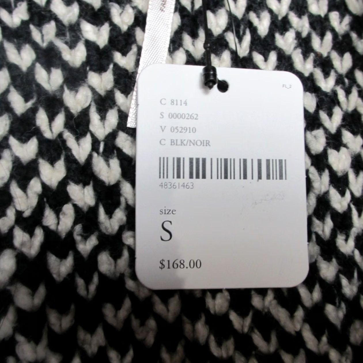 Free People Free People Sweater Cardigan Belted Waist White Black Size S Womens Knit Chunky Long Sleeve Casual Fall Winter Vintage No Size S / US 4 / IT 40 - 3 Thumbnail