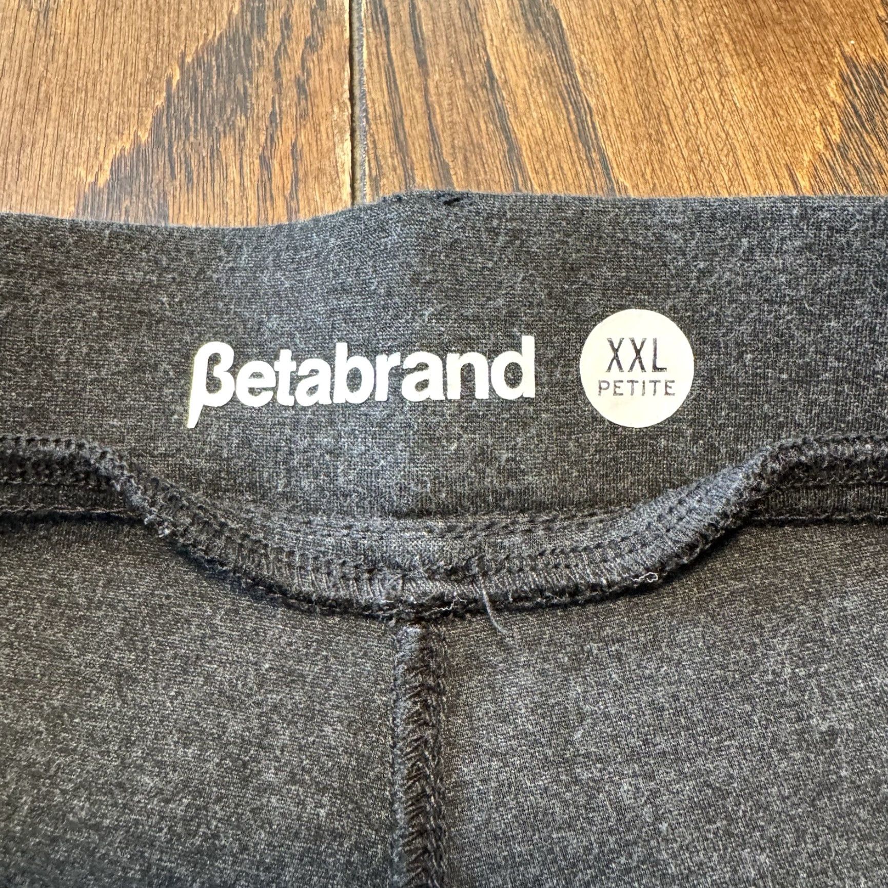 Vintage Betabrand Charcoal Gray Ponte Knit Yoga Leggings Dress Pants Petite XXL Size 40" / US 18 - 4 Thumbnail