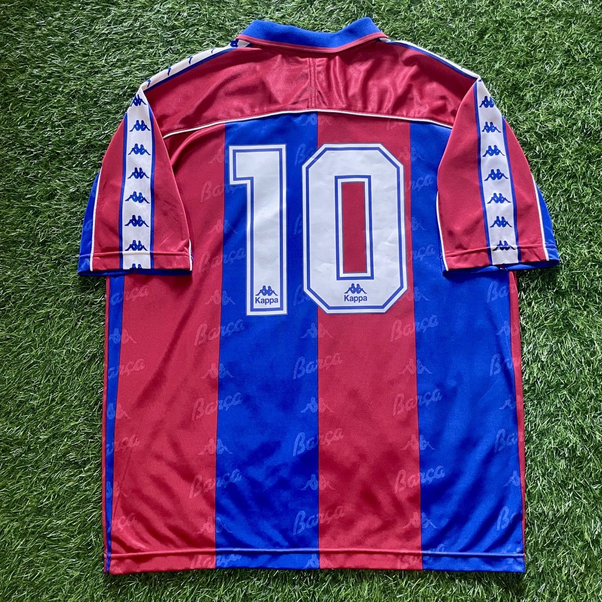 Kappa Kappa Barcelona Home 1995-96 Romario #10 Soccer Jersey Size US XL / EU 56 / 4 - 7 Thumbnail