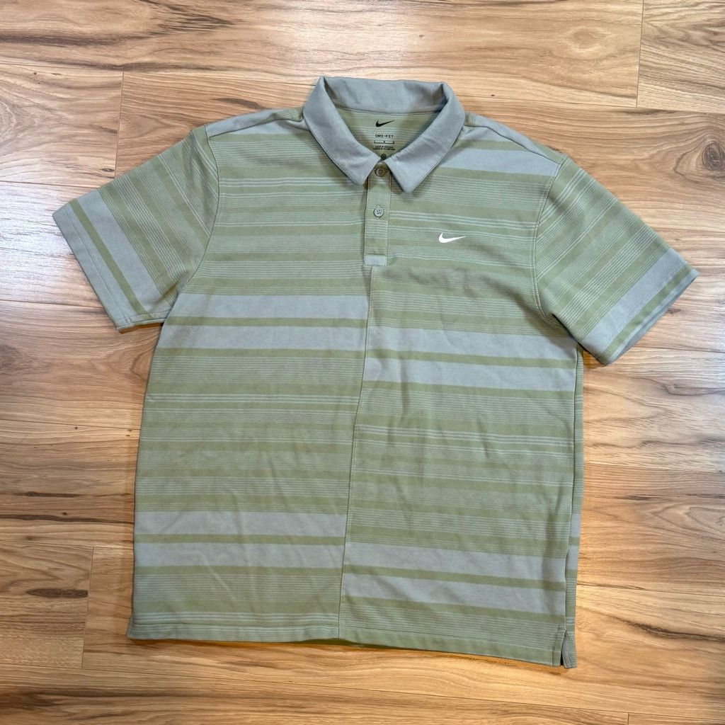 Nike Nike Men’s L Dri-Fit Golf Polo Green Stripe Size US L / EU 52-54 / 3 - 1 Thumbnail