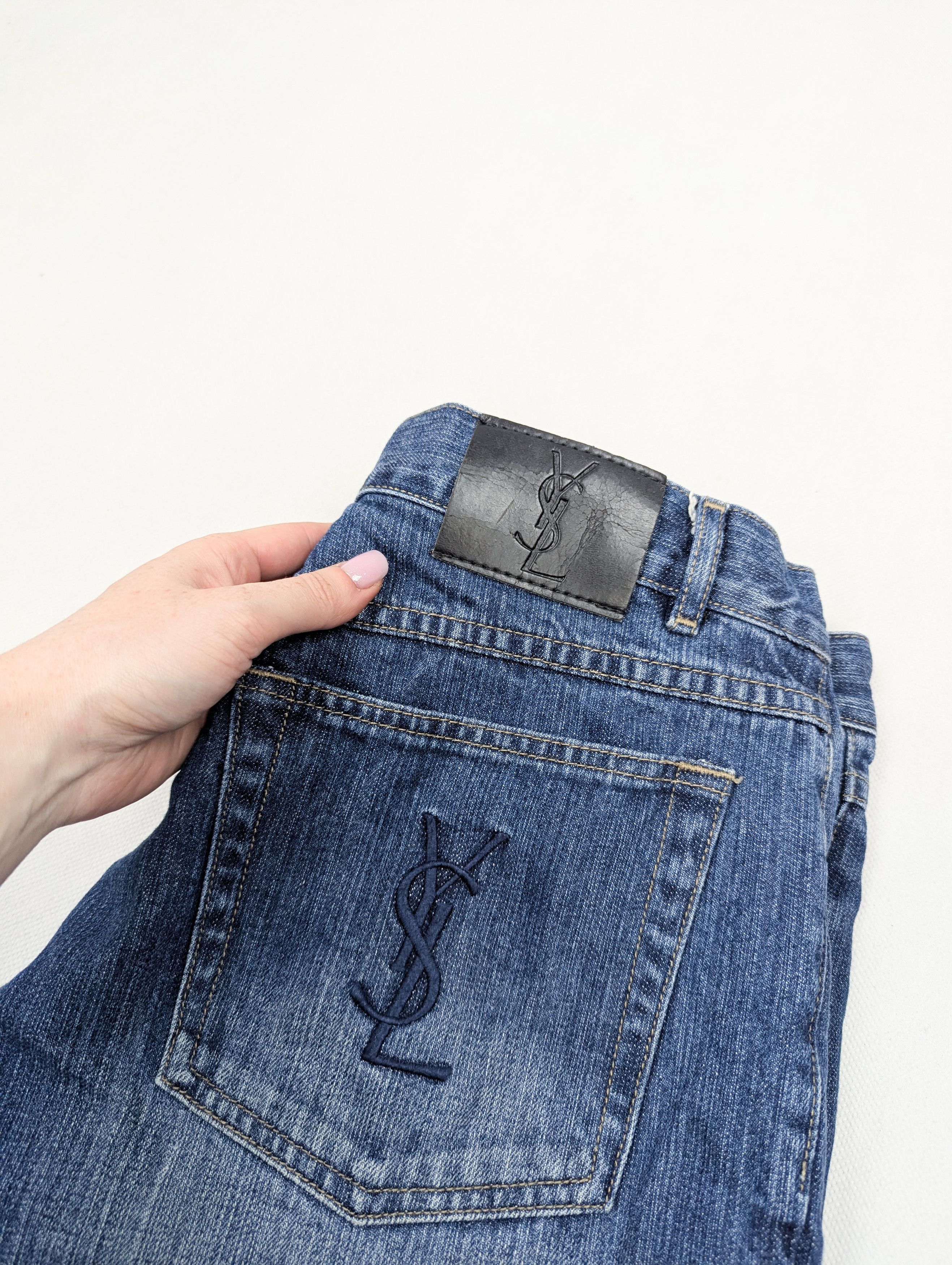 Yves Saint Laurent Yves Saint Laurent blue jeans denim trousers 34 Size US 34 / EU 50 - 11 Thumbnail