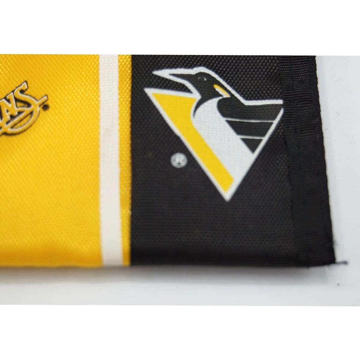 NHL NHL Pittsburgh Penguins Hockey Wallet 1993 Canvas Hook & Loop Black Size ONE SIZE - 3 Thumbnail