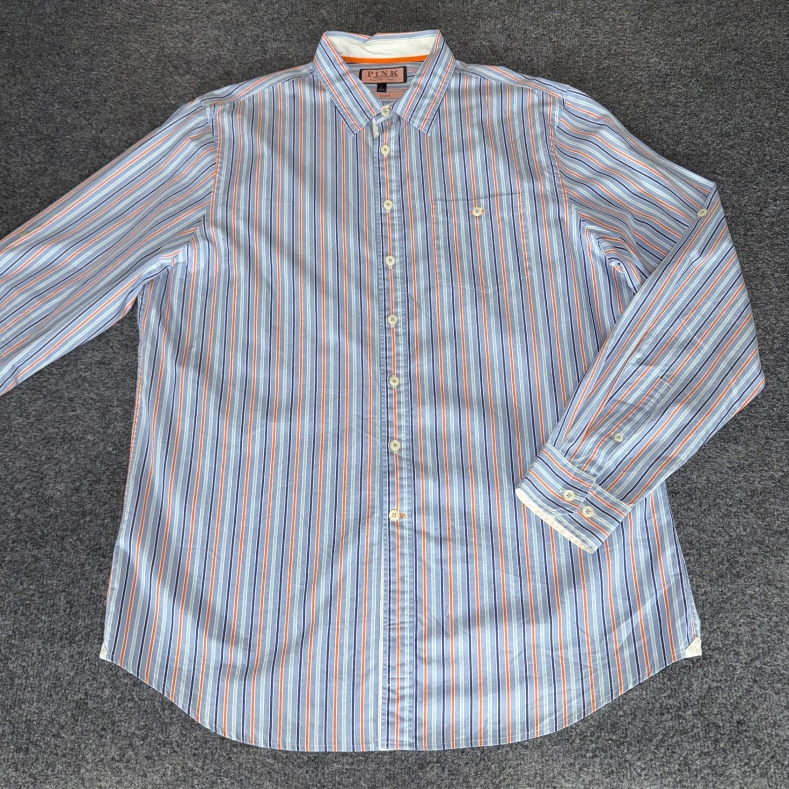 Thomas Pink Thomas Pink Shirt Mens L Blue Striped Luxury Dress Office Size US L / EU 52-54 / 3 - 1 Thumbnail