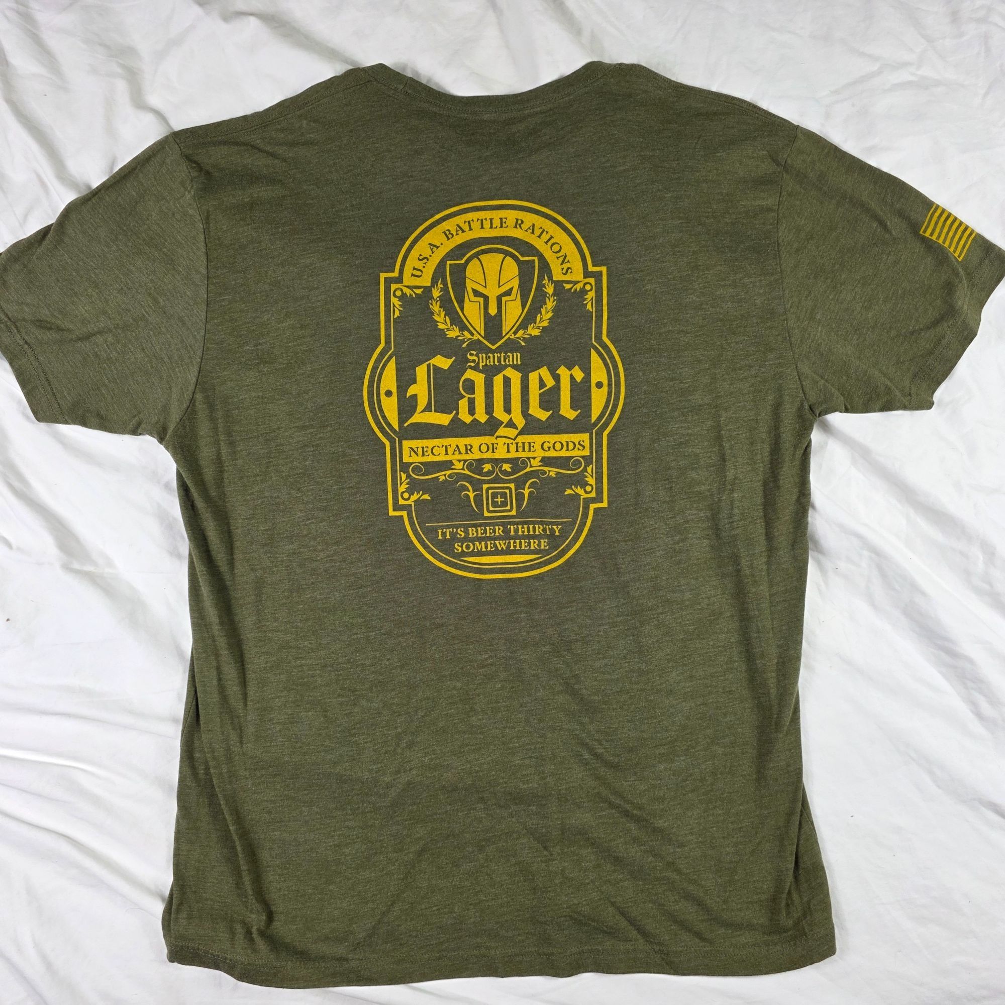 5.11 5.11 Tactical Battle Rations Mens XL Green T Shirt Casual Ou Size US XL / EU 56 / 4 - 1 Thumbnail