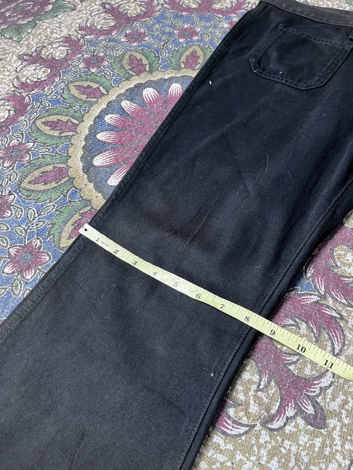 If Six Was Nine Super Flare Big John Distressed Jeans Size US 30 / EU 46 - 15 Thumbnail