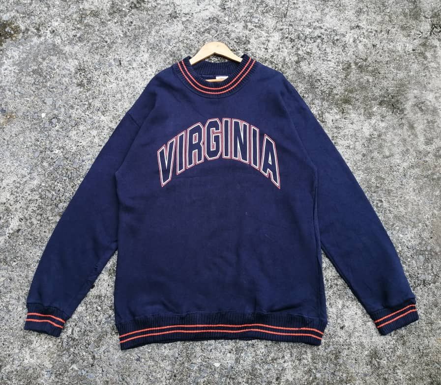 Nutmeg × Vintage Vintage Nutmeg Mills Virginia Spellout Sweatshirt Size US L / EU 52-54 / 3 - 1 Thumbnail