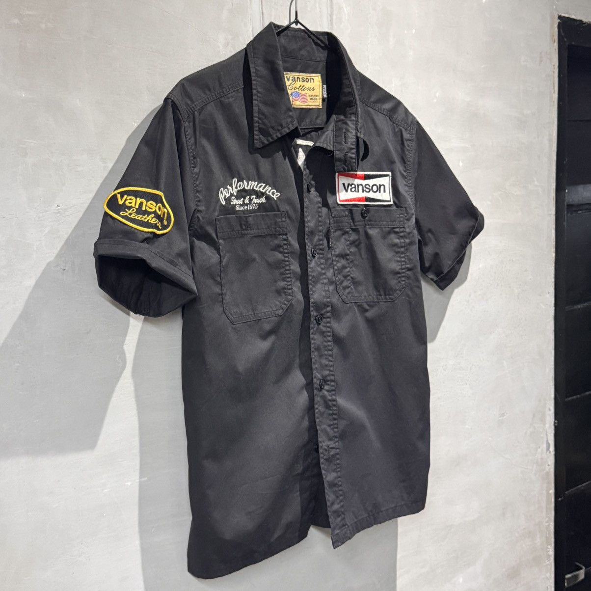 Vanson Leathers Vanson Leathers Wings Button Up Short Sleeve Shirt Size US M / EU 48-50 / 2 - 12 Thumbnail