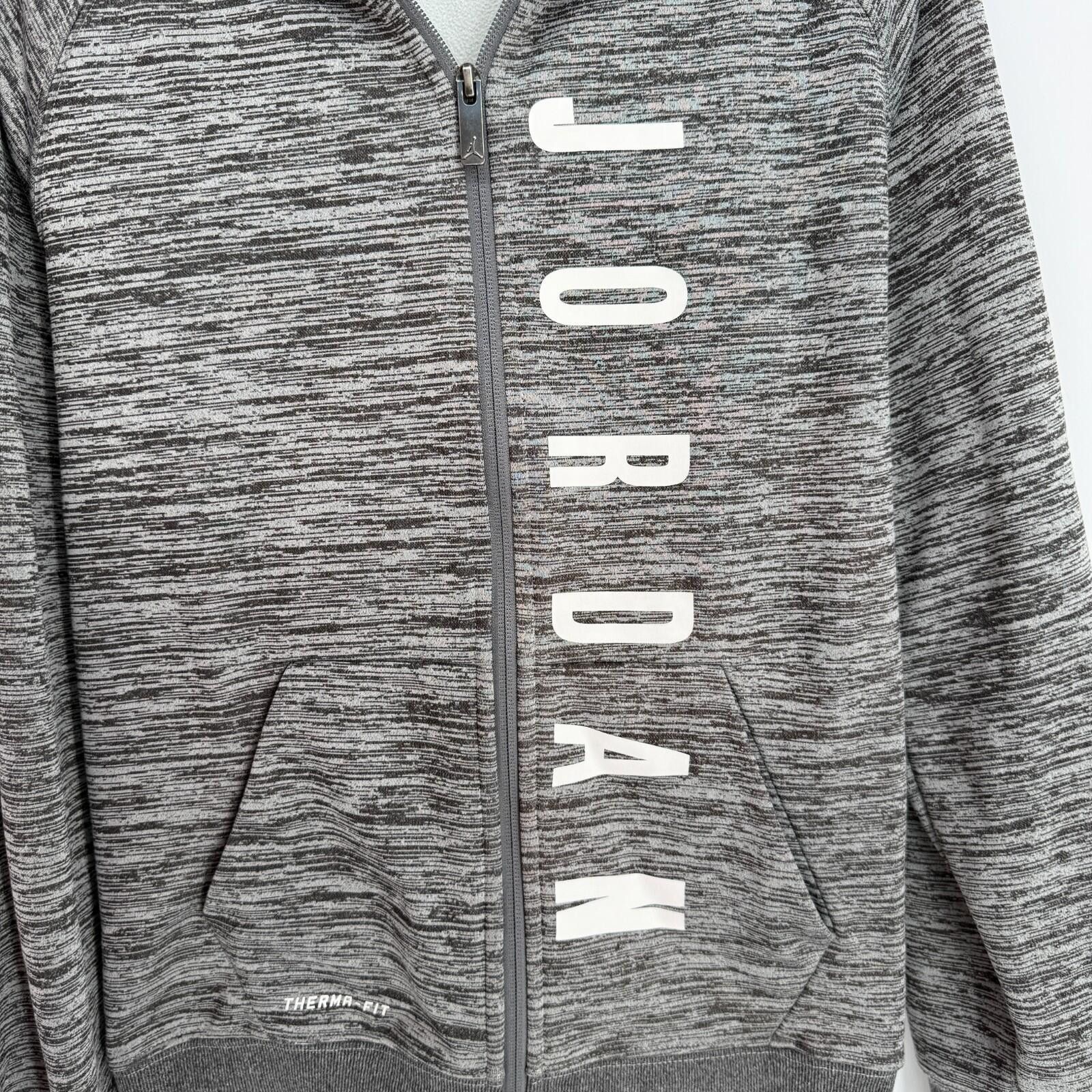 Jordan Brand Air Jordan Therma-Fit Zip Hoodie Sweatshirt Gray Youth XL Size US XL / EU 56 / 4 - 4 Thumbnail