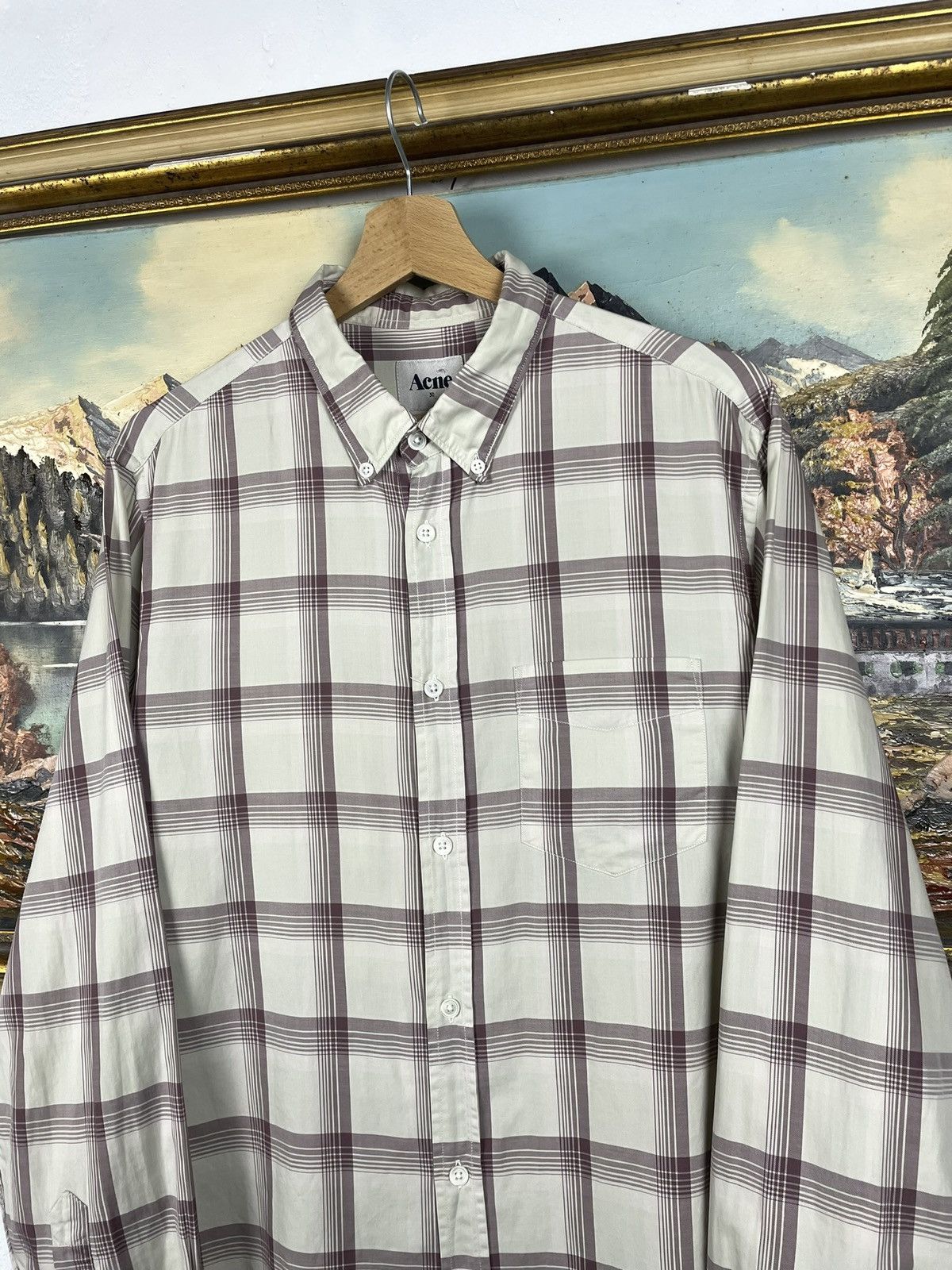 Acne Studios Acne Studios Shirt Checkered Luxury Designer Old Money Size US M / EU 48-50 / 2 - 5 Thumbnail