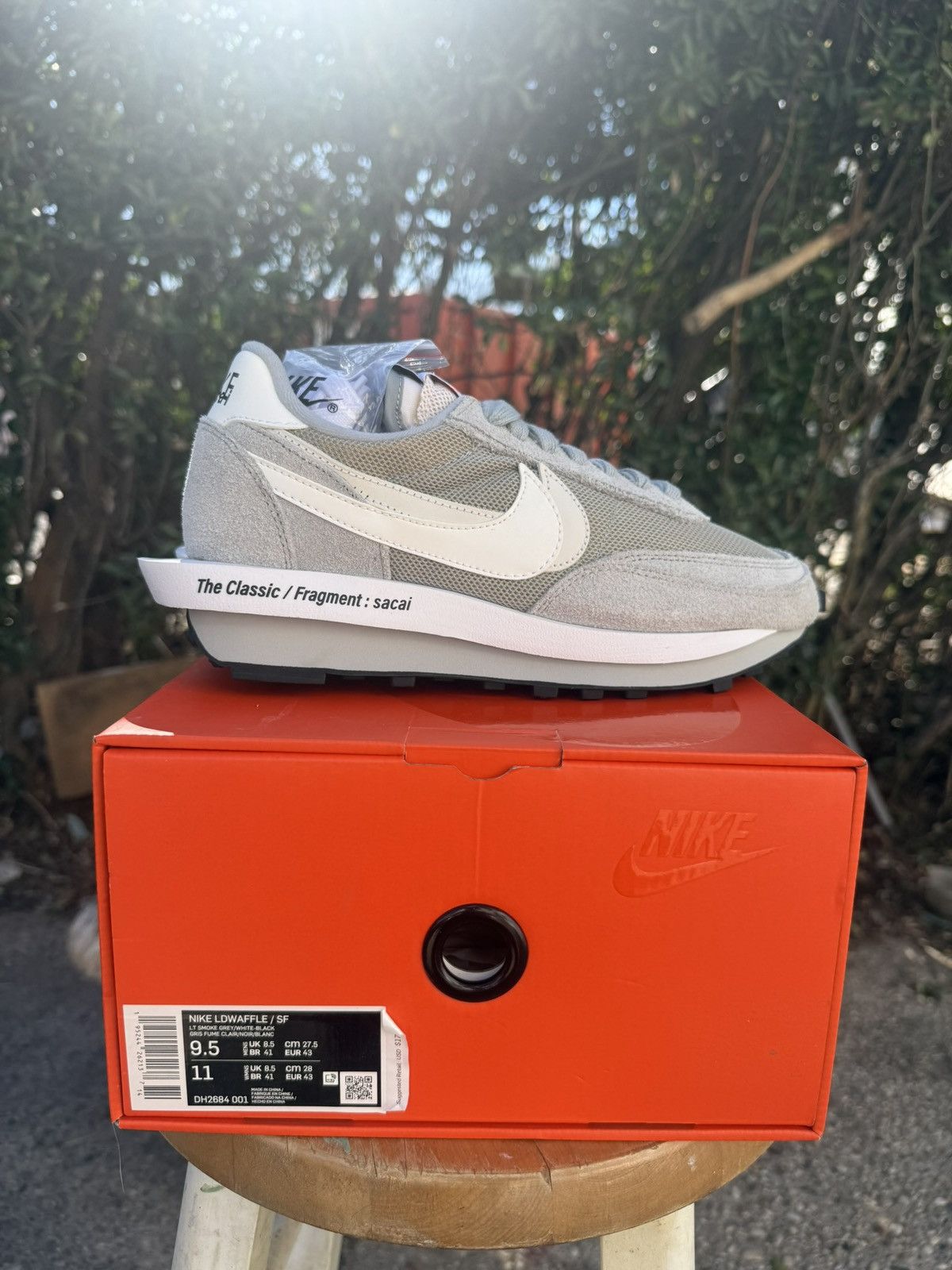 Nike Nike Sacai Fragment LD Waffle “Grey” Size US 9.5 / EU 42-43 - 6 Thumbnail