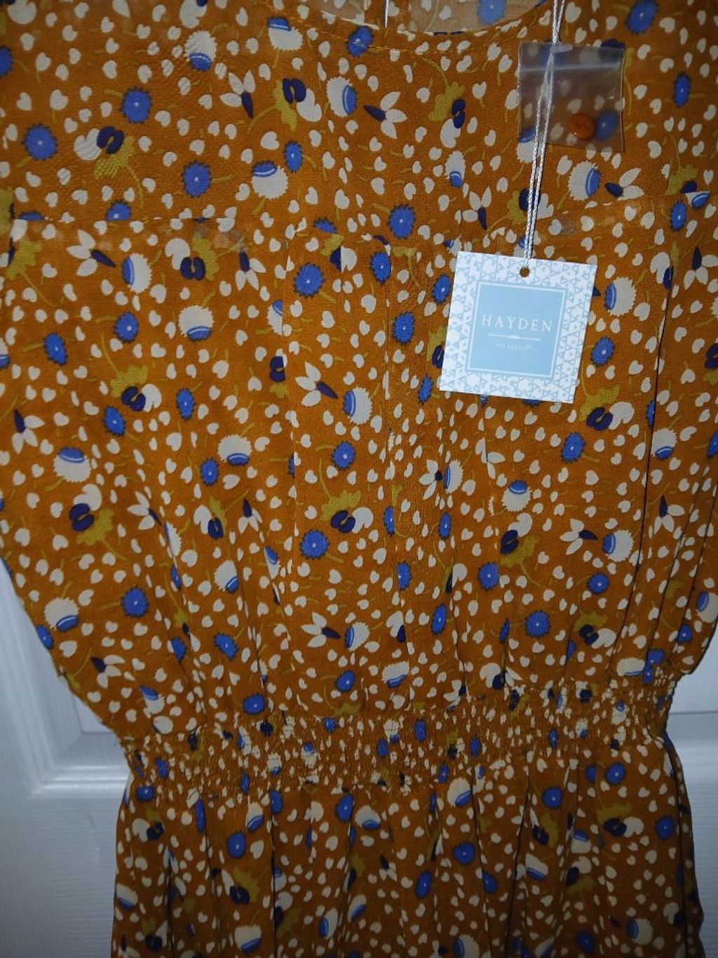 Hyden Yoo Hayden Los Angeles Floral Smocked Mini Dress Small Size S / US 4 / IT 40 - 4 Thumbnail