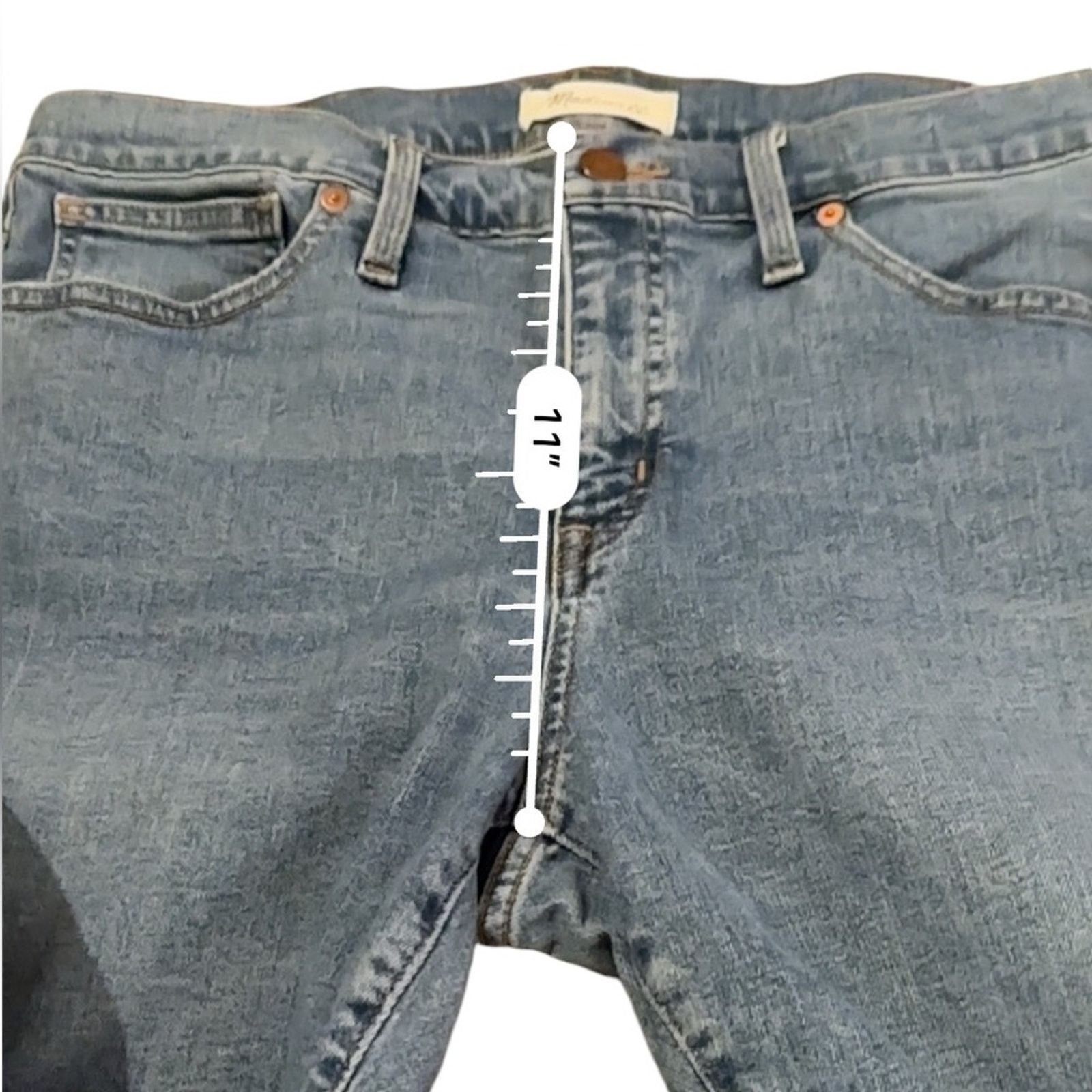 Madewell Madewell 9" Mid-Rise Skinny Jeans in Krasner Wash: Tencel Size 31" - 13 Thumbnail