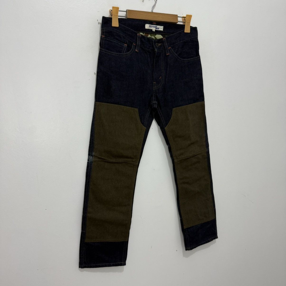 Junya Watanabe Junya Watanabe Double Knee Camouflage Denim Pants Size US 28 / EU 44 - 2 Thumbnail