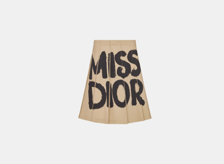 Dior o1w1db11225 451J25 Mini Skirt in Beige Size 30" / US 8 / IT 44 - 1 Thumbnail