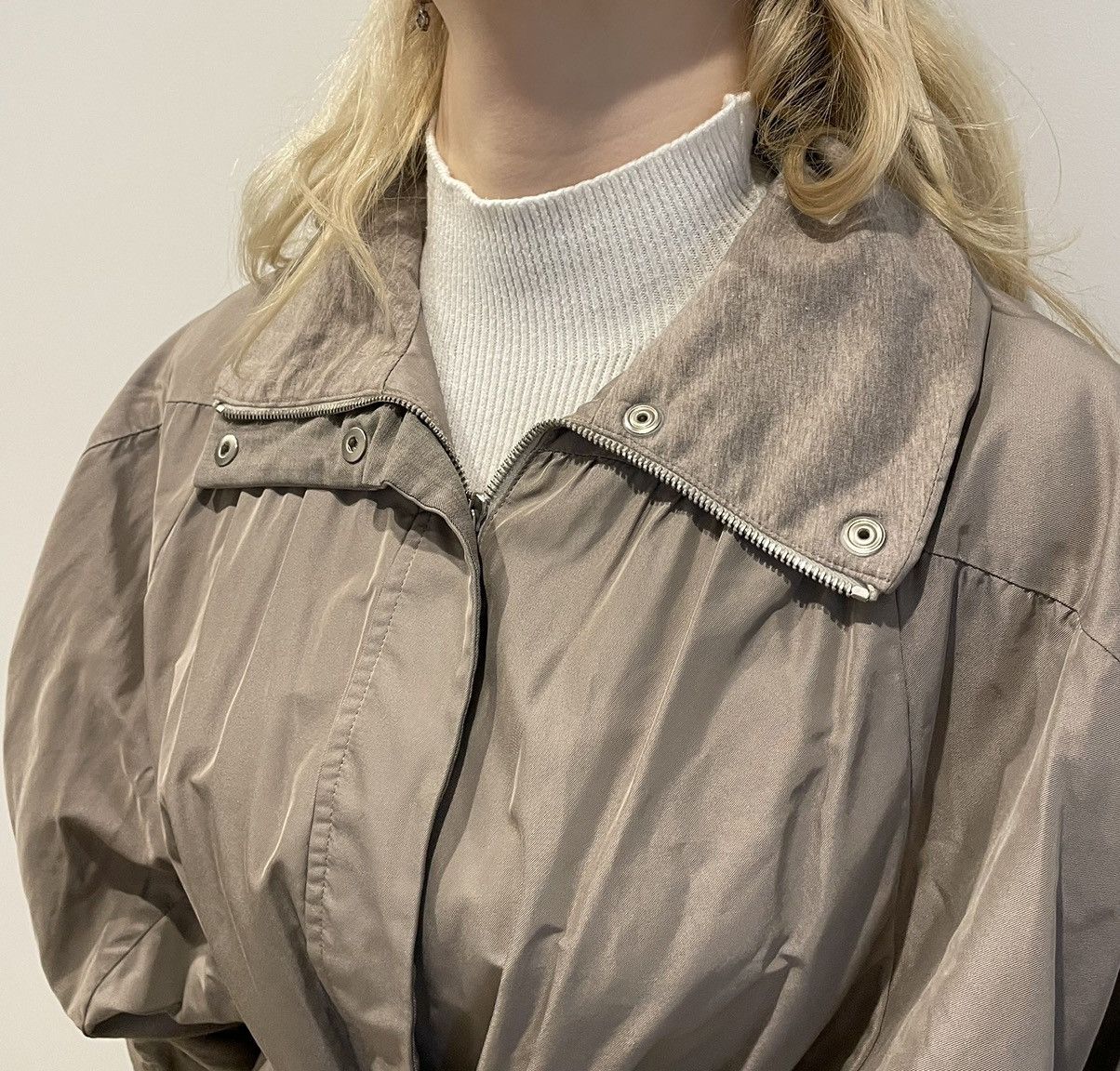 Brunello Cucinelli × Designer Brunello Cucinelli Light Camel Taupe Zip Windbreaker Jacket Size XL / US 12-14 / IT 48-50 - 9 Thumbnail
