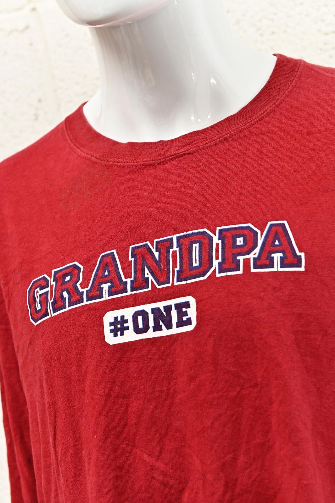 Gildan Gildan Red Grandpa #1 T-Shirt Mens Size 2XL Size US XXL / EU 58 / 5 - 3 Thumbnail