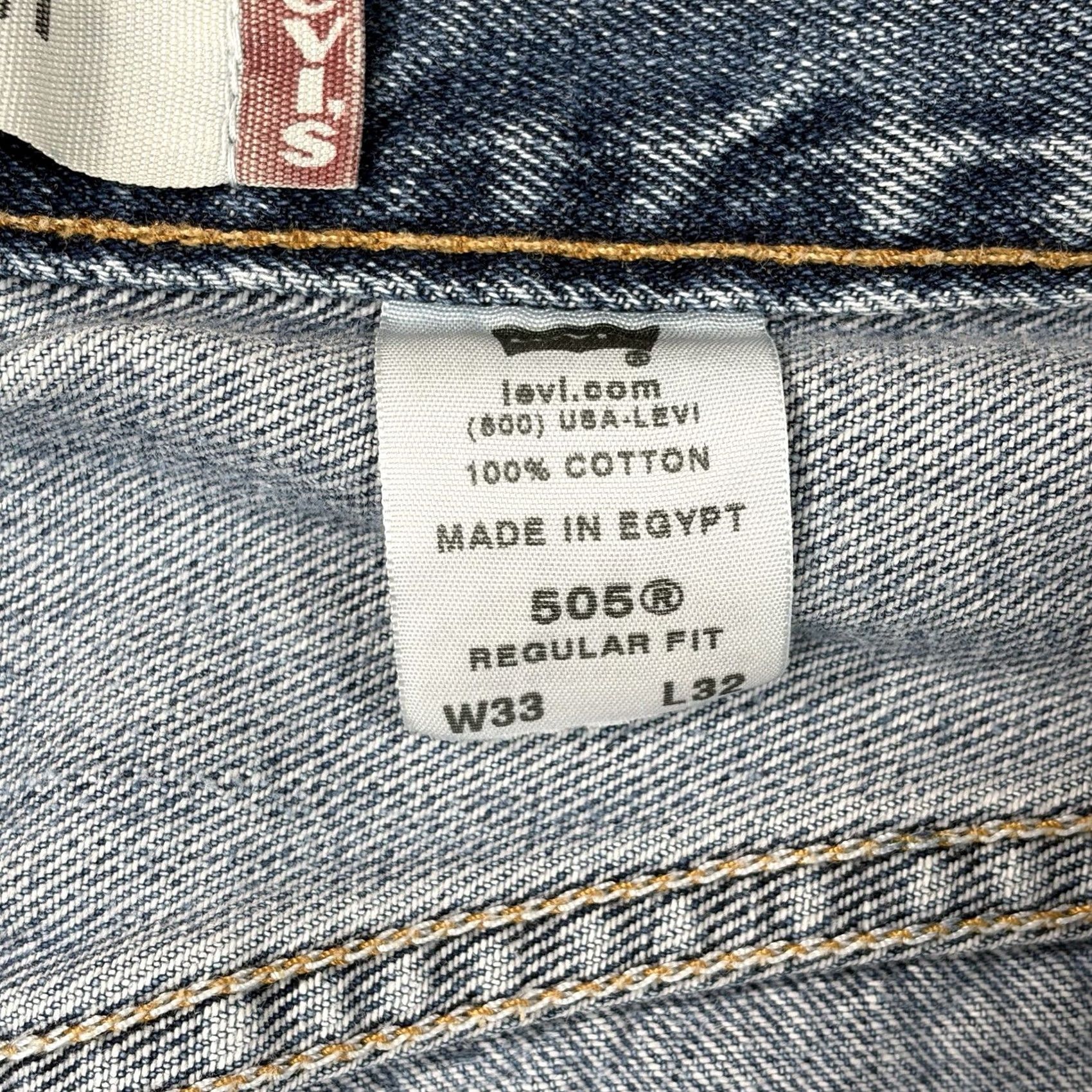 Levi's VINTAGE Levi’s 505 Jeans Men’s 33x32 Regular Blue Denim Size US 33 - 6 Thumbnail