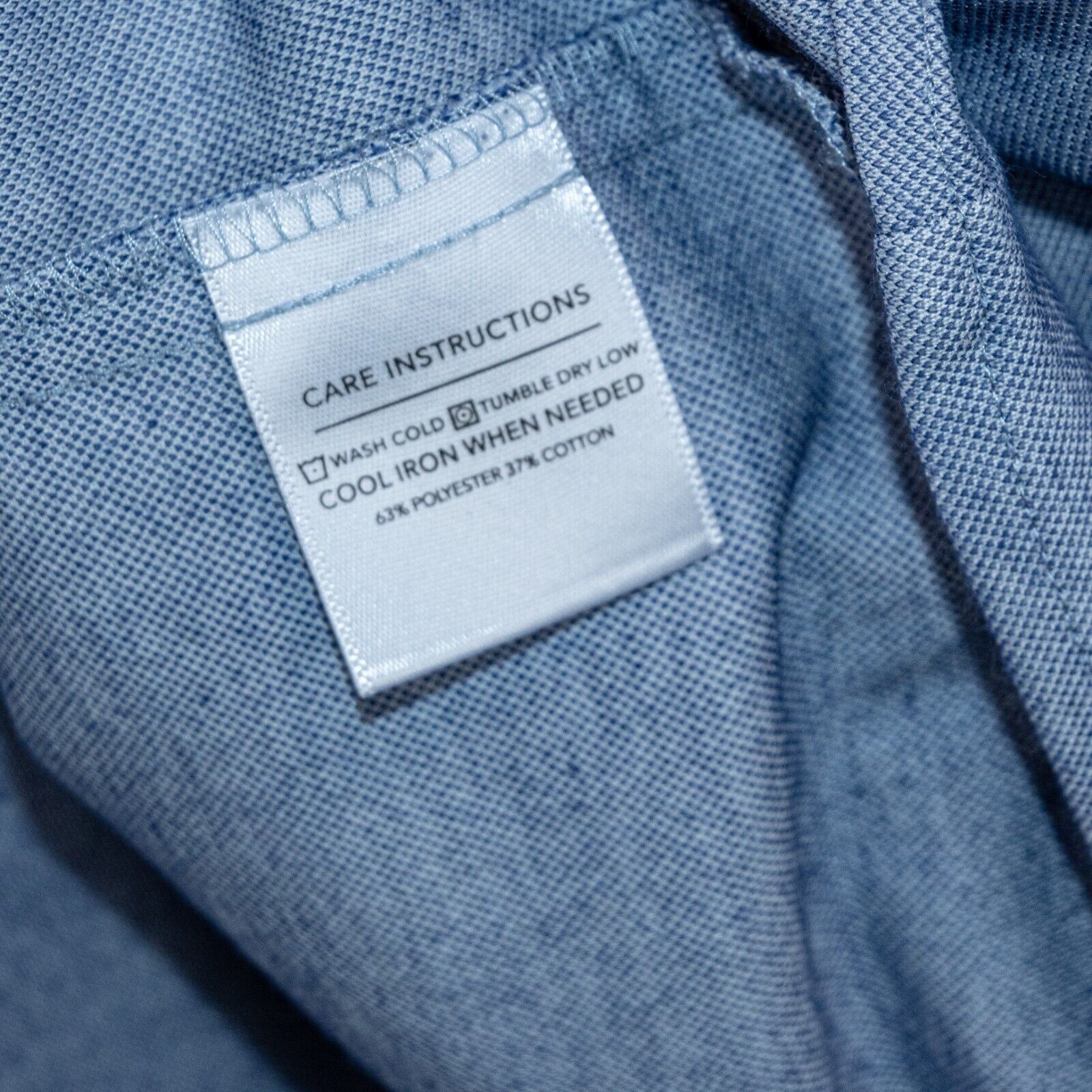 Mizzen+Main MIZZEN + MAIN Trim fit Button Down Shirt Blue poly cotton Size US XXL / EU 58 / 5 - 6 Thumbnail