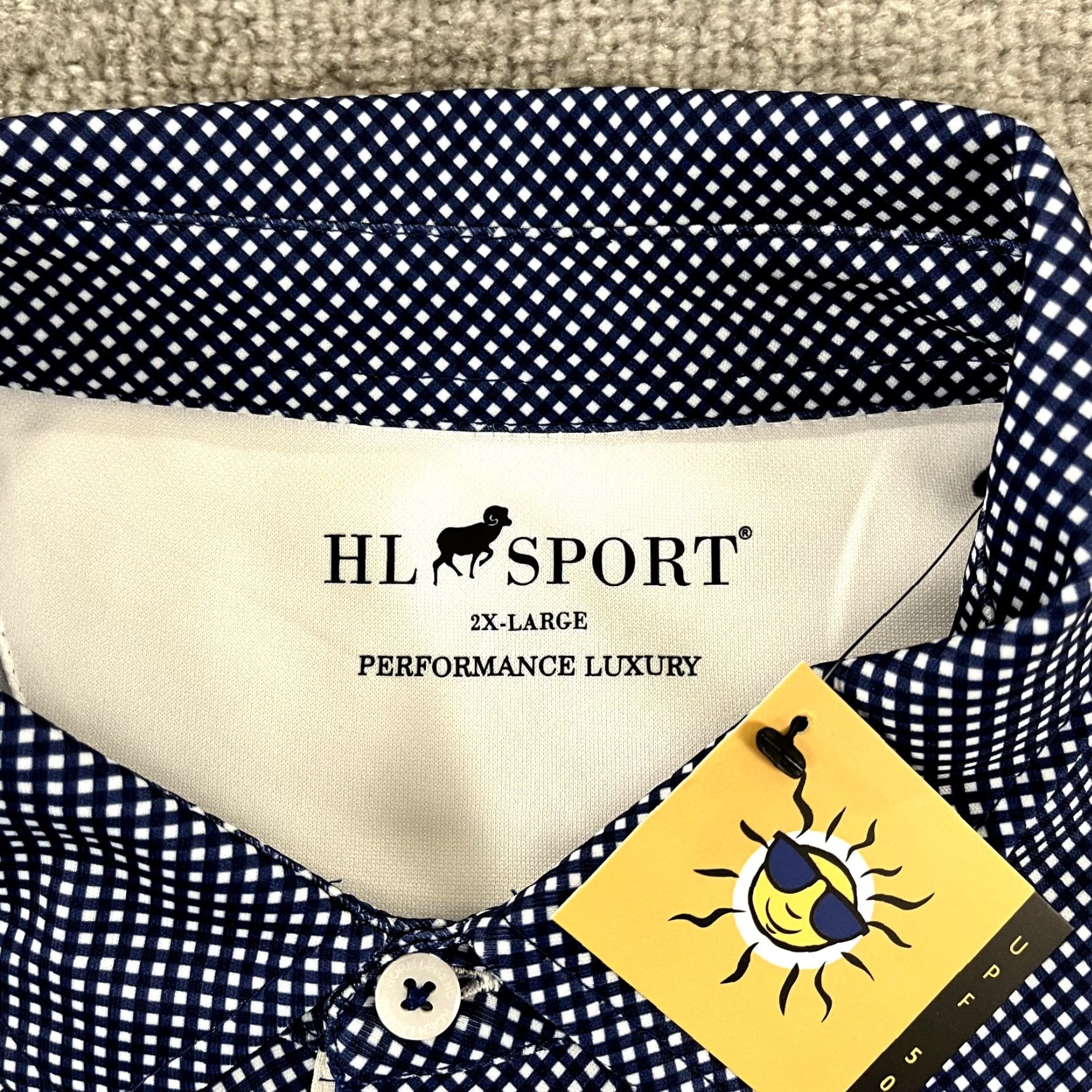 Vintage HORN LEGEND Polo Shirt Mens 2XL XXL LINKS AT PERRY CABIN Golf Performance NEW Size US XXL / EU 58 / 5 - 5 Thumbnail