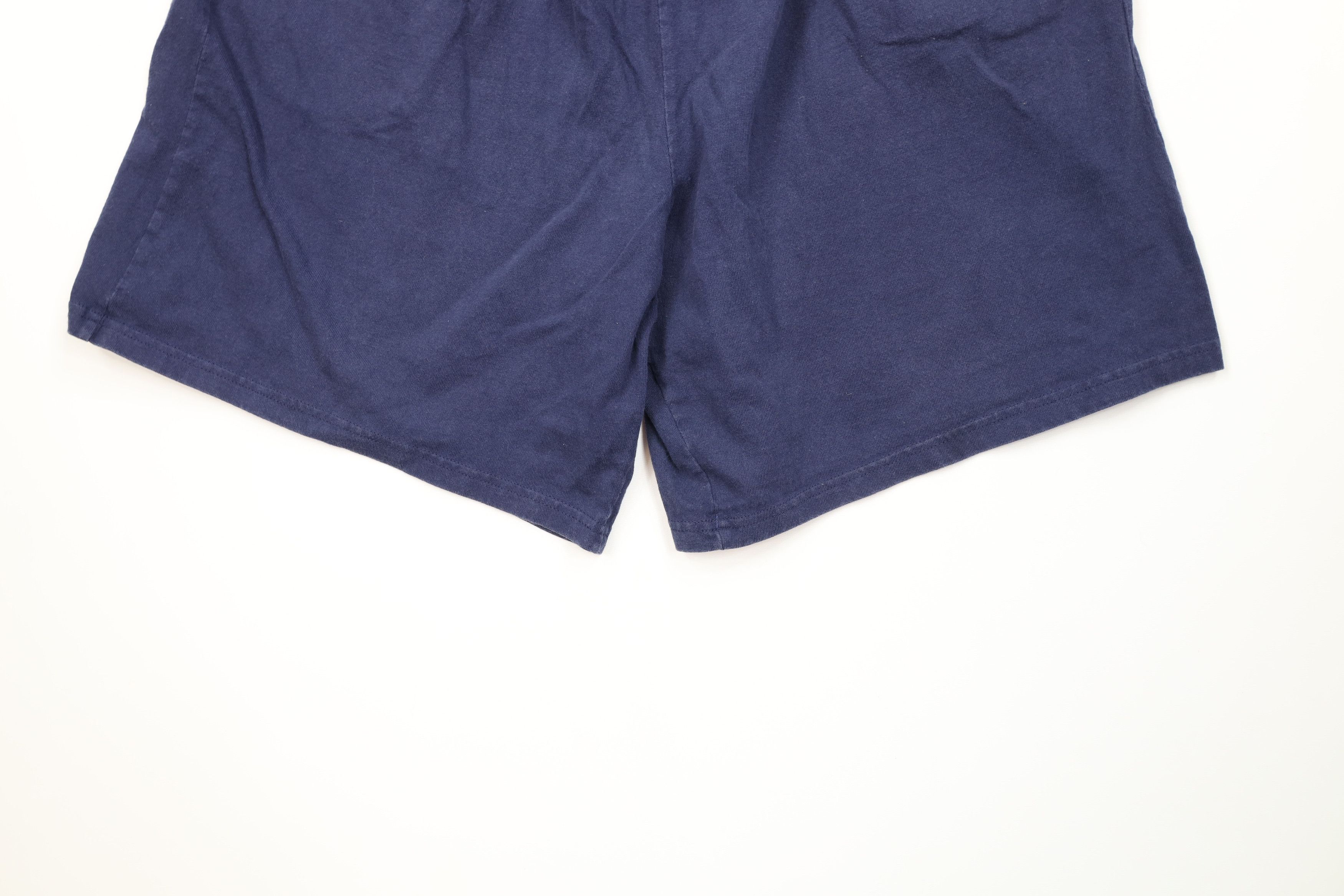 Vintage Vintage 90s Streetwear Cotton Above Knee Dad Shorts Blue Size US 36 / EU 52 - 4 Thumbnail