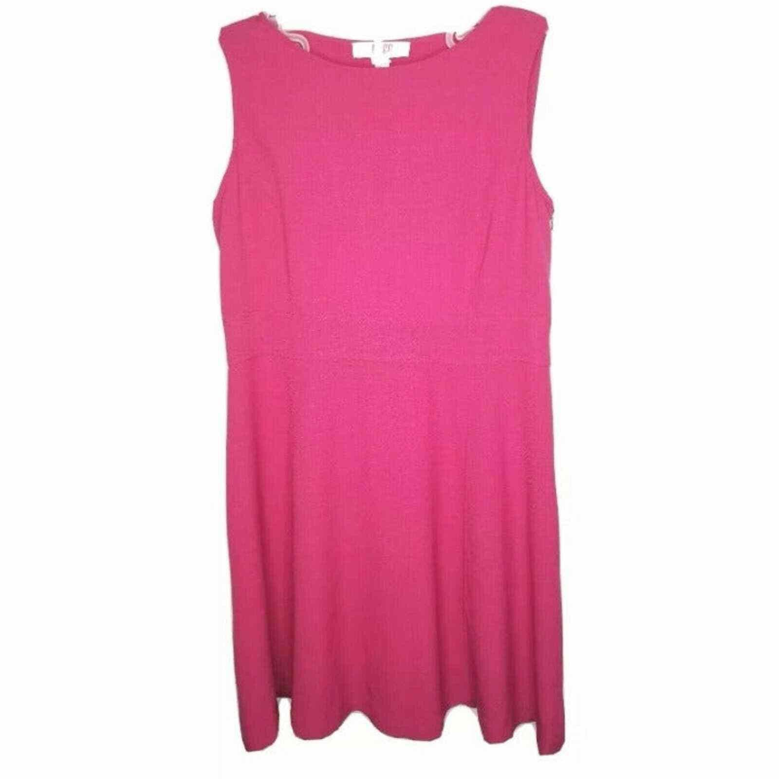 1017 ALYX 9SM 9 & Co Fuchsia Sleeveless Dress Work Career Church Night Out Size XL / US 12-14 / IT 48-50 - 1 Thumbnail
