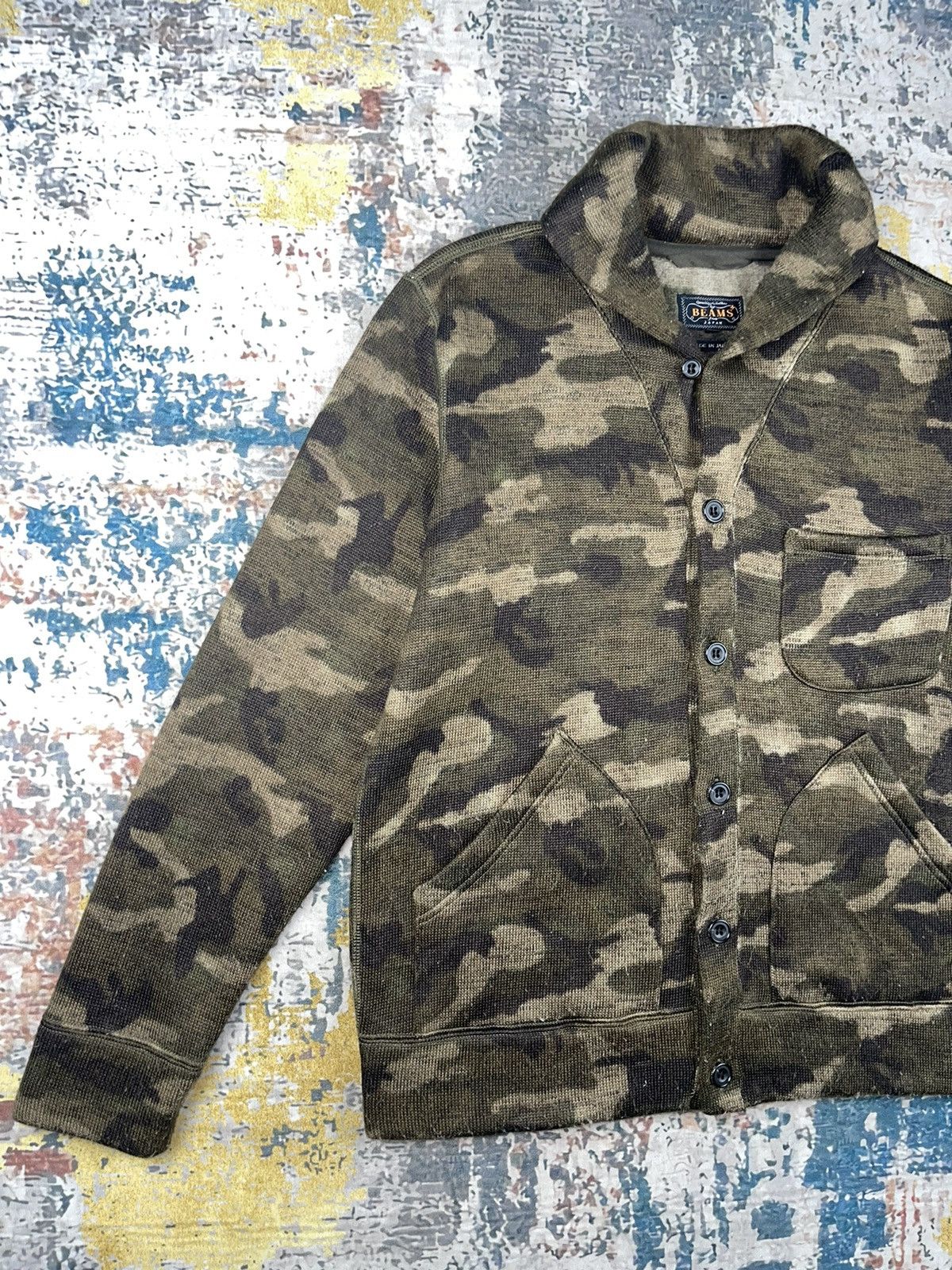 Beams Plus Beams Plus Camouflage Fleece Button Up Jackets Size US M / EU 48-50 / 2 - 2 Thumbnail