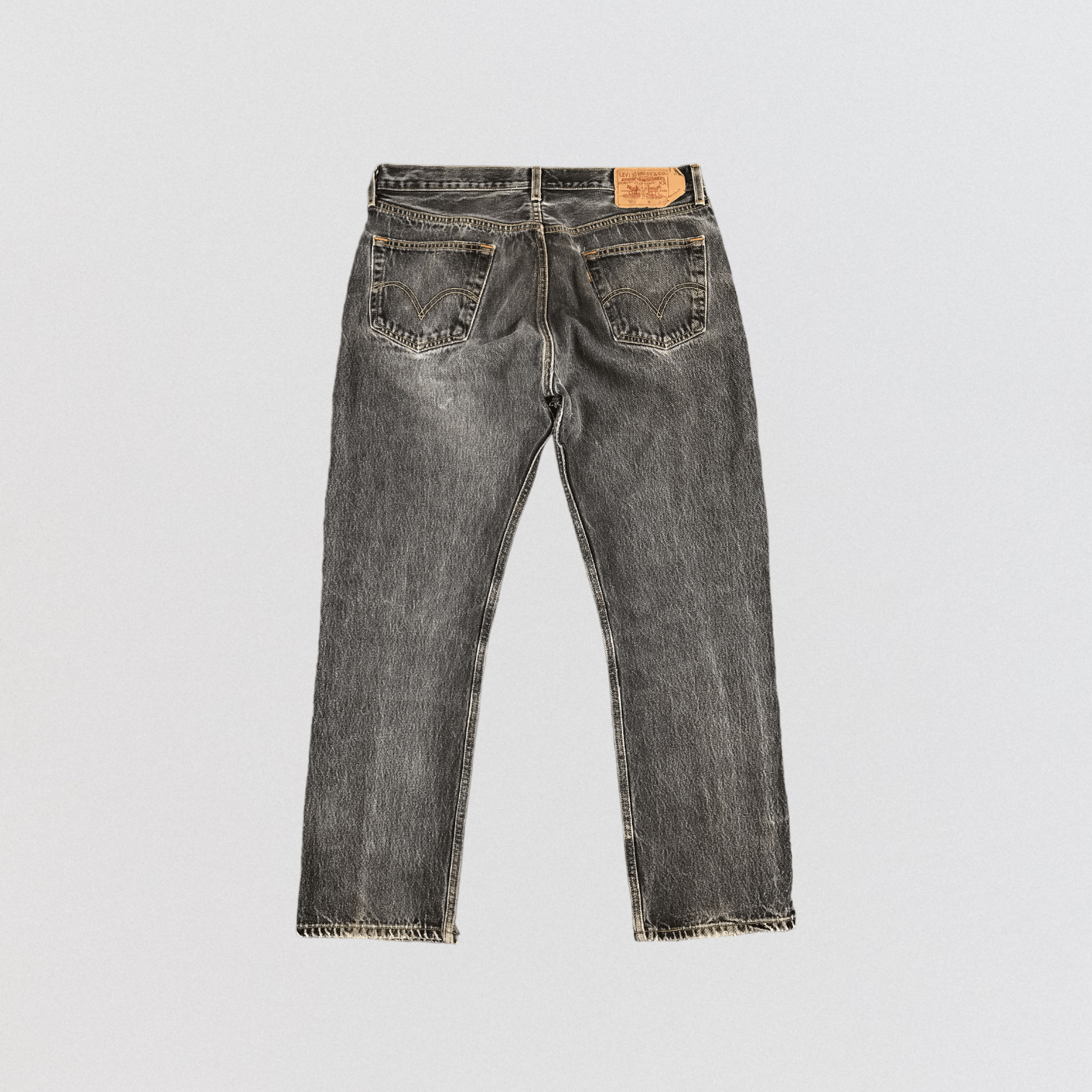 Levi's Vintage Faded Black Levis 501 Jeans-JM1666 Size US 35 - 2 Thumbnail