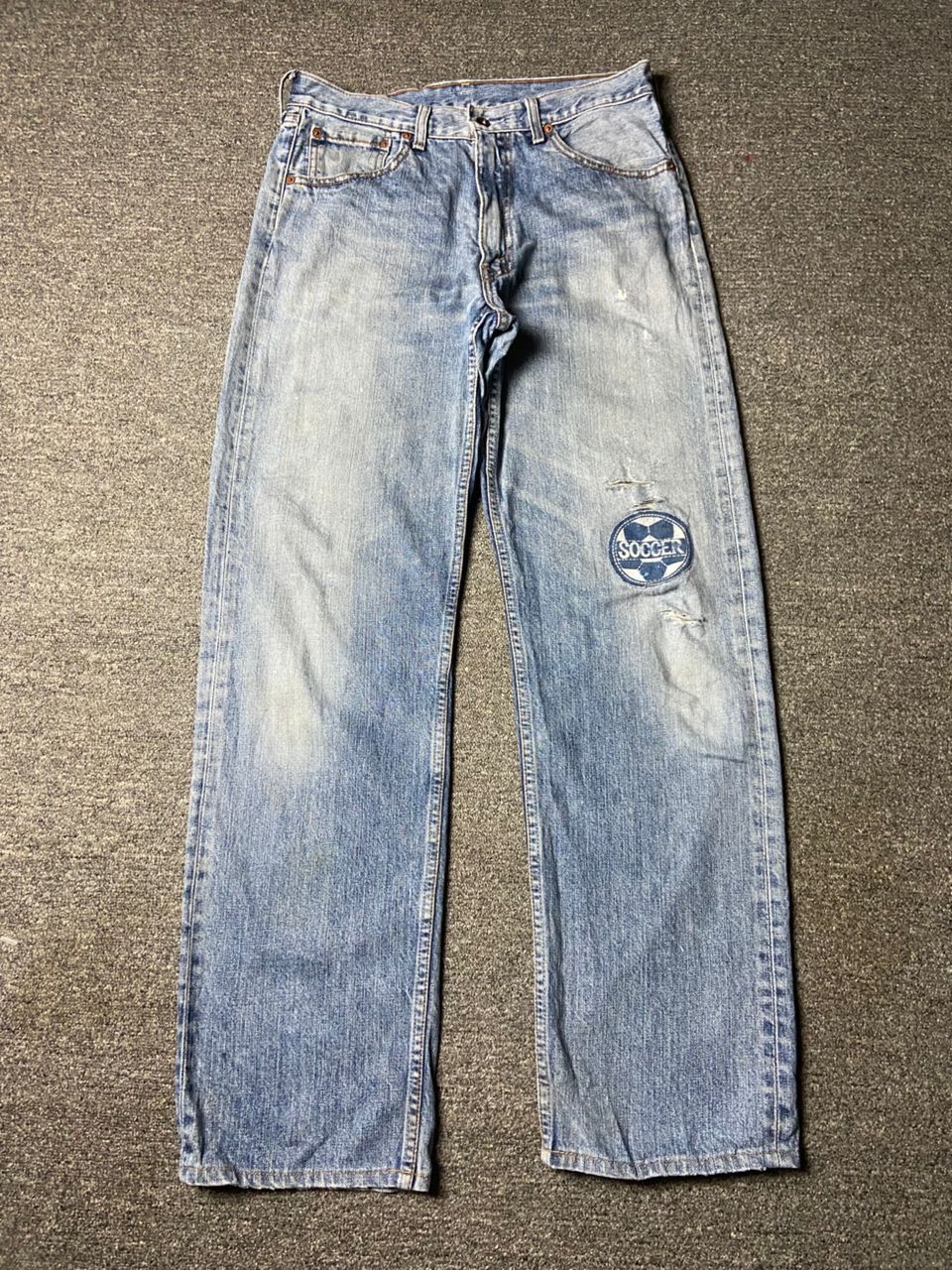 Levi's Levis Strauss Co. 503 Denim Jeans with Patches (164) Size US 32 / EU 48 - 1 Thumbnail