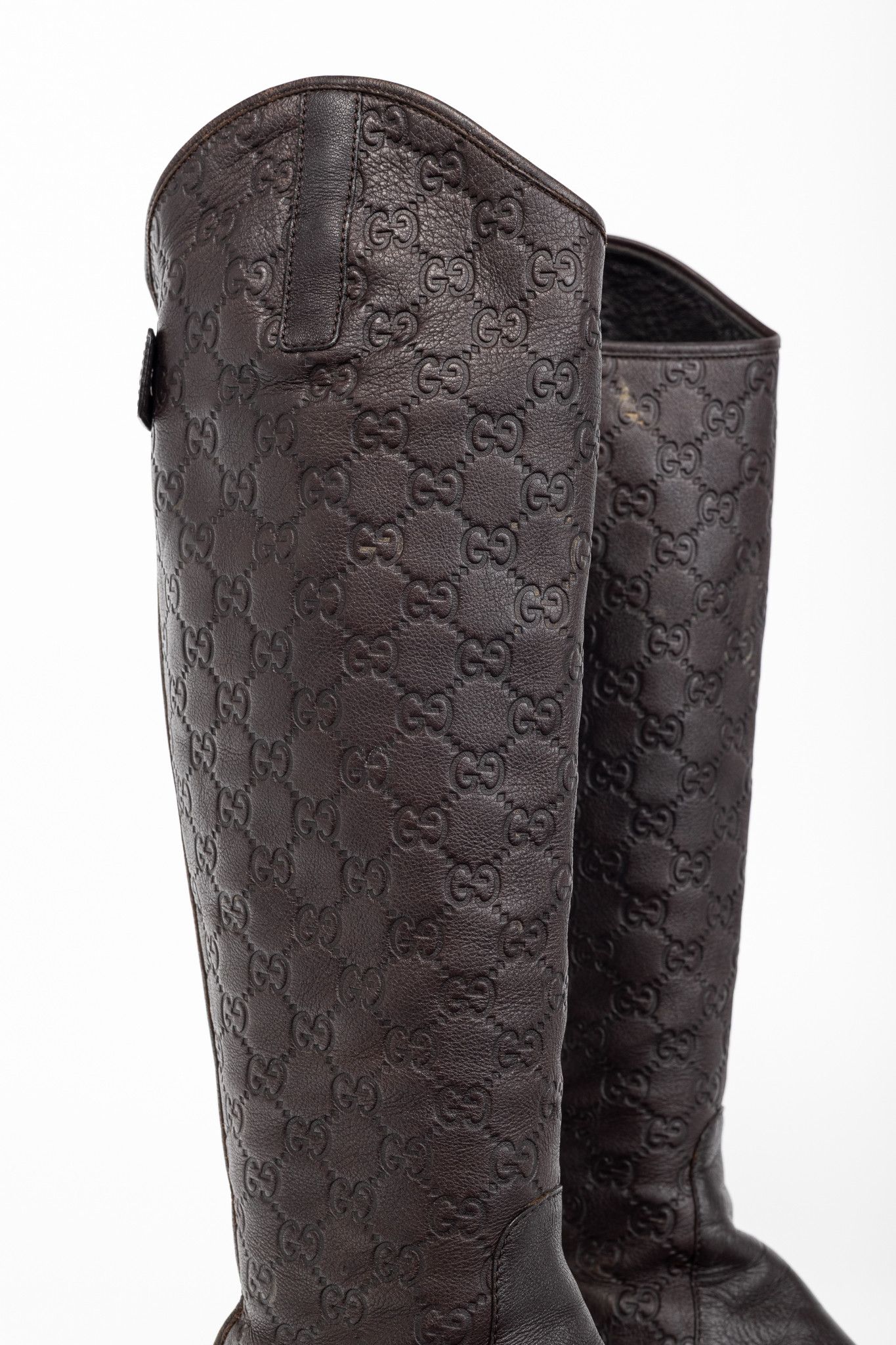 Gucci Gucci Maud Soft Guccissima Leather Knee-High Riding Boots Size US 8 / IT 38 - 9 Thumbnail