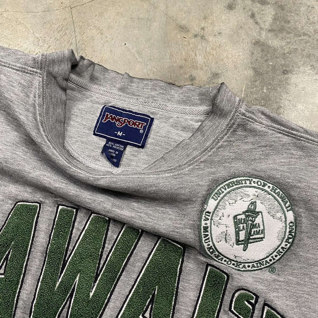 Jansport OG y2k Hawaii University Disteressed Boxy Crewneck Size US M / EU 48-50 / 2 - 7 Thumbnail