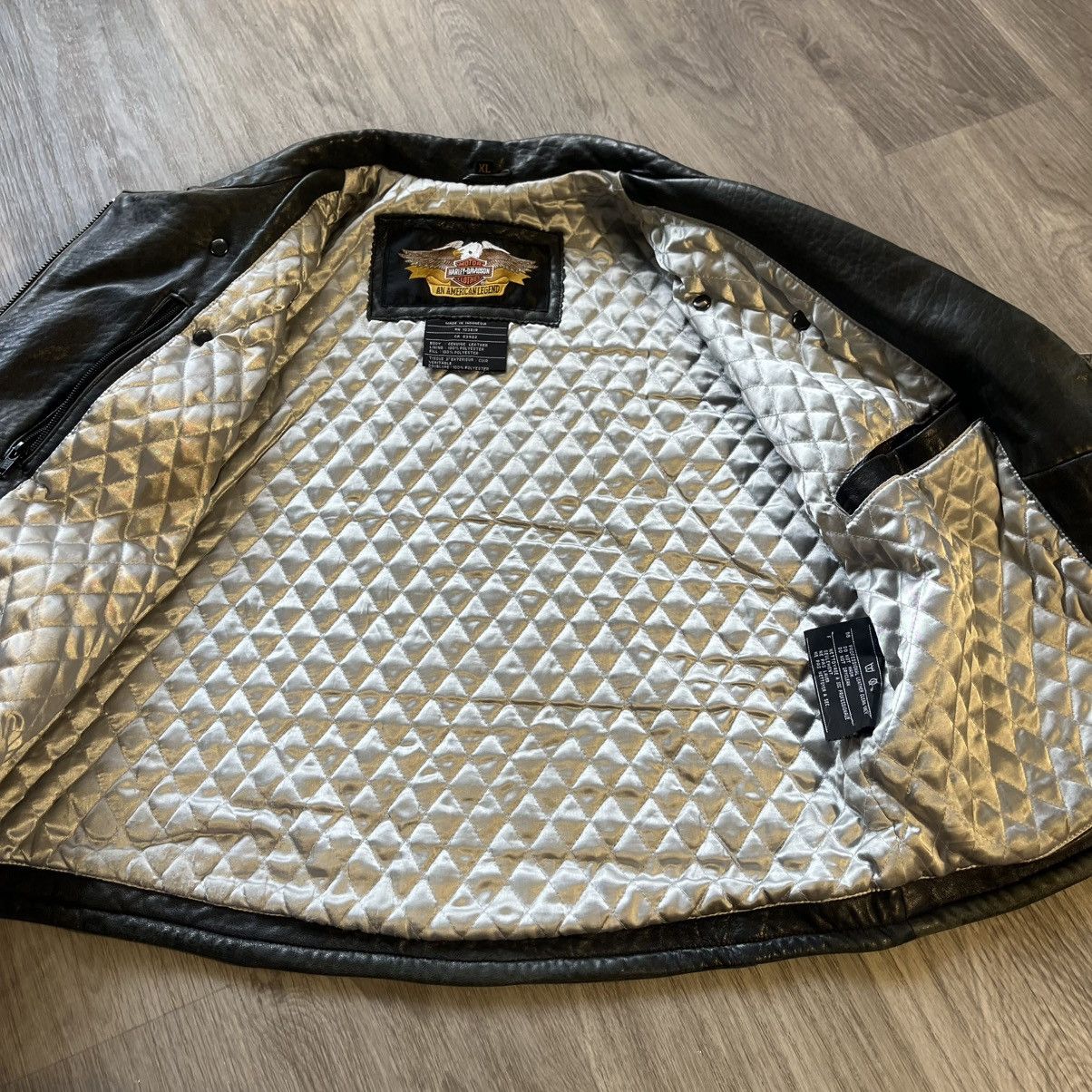 Harley Davidson Vintage Harley Davidson Tribal Leather Jacket Size US S / EU 44-46 / 1 - 3 Thumbnail