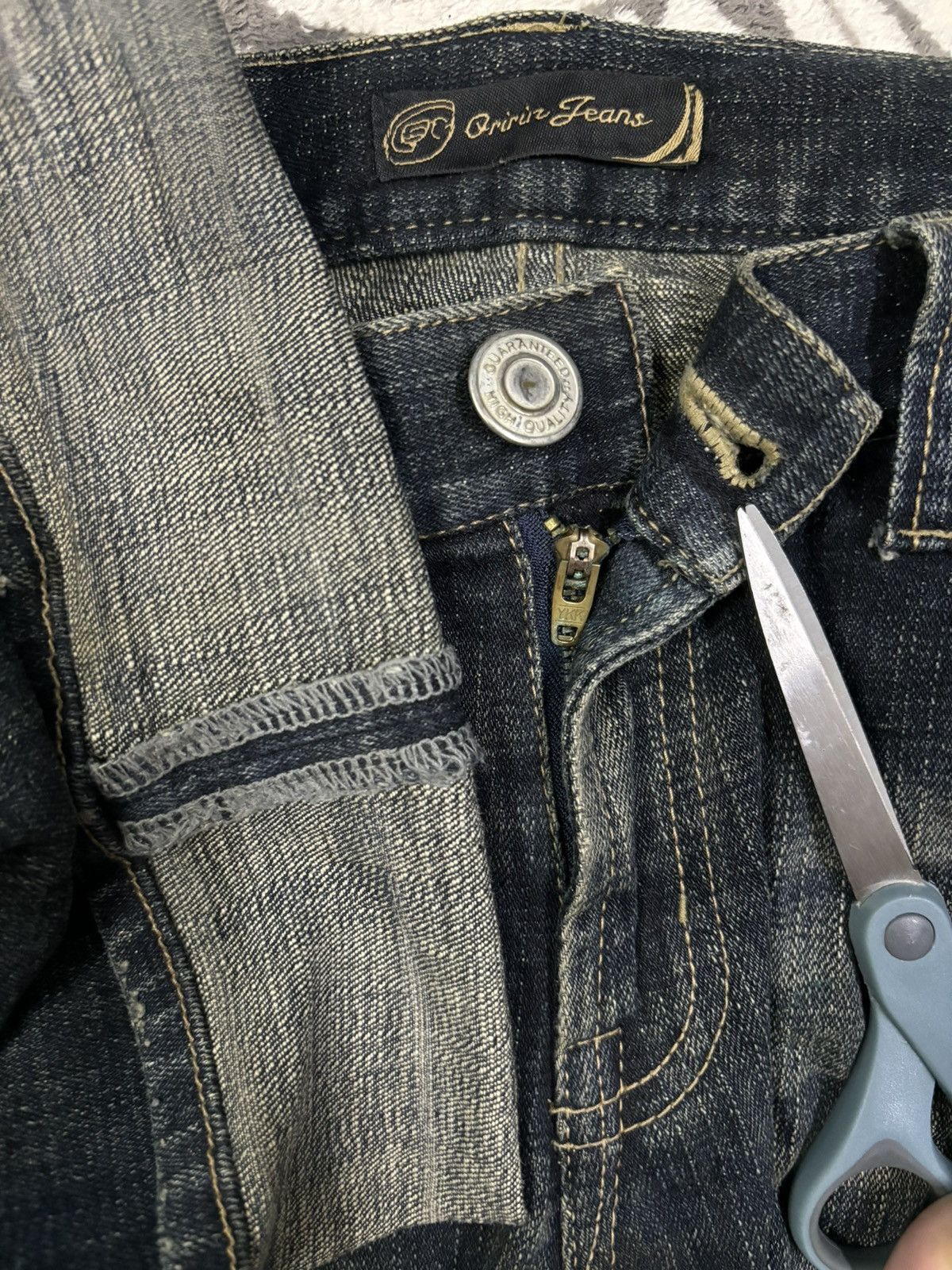 Hysteric Glamour Vintage Japanese Brand Studded Pocket Washed Flare Jeans Size US 33 - 4 Thumbnail