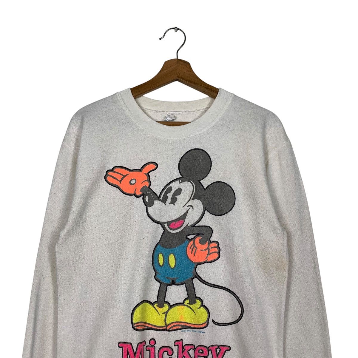 Vintage Vintage 80’s MICKEY MOUSE Graphic Sweatshirt #2544-C115 Size US S / EU 44-46 / 1 - 2 Thumbnail