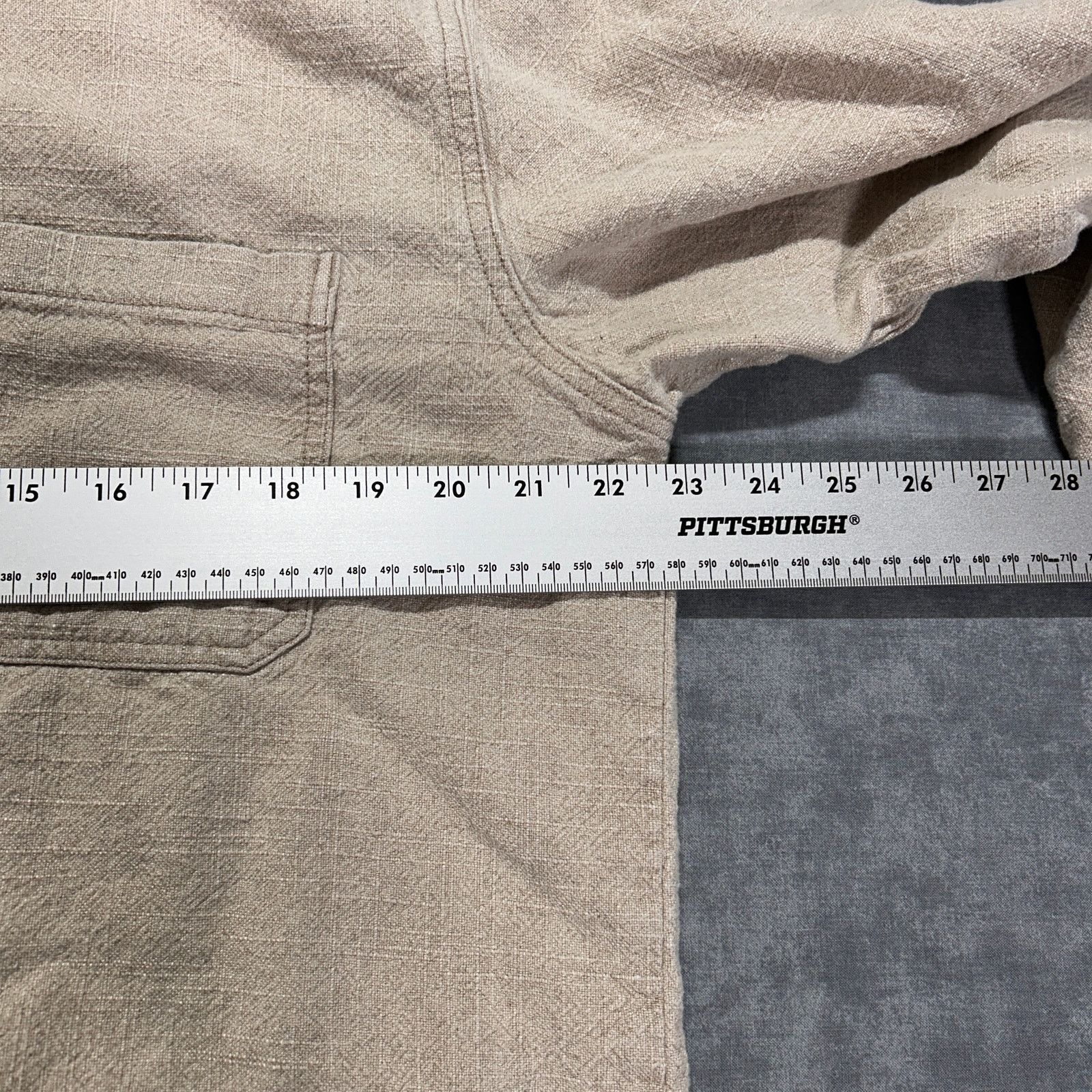 Without Walls Without Walls beige heavy linen blend casual button up mns L Size US L / EU 52-54 / 3 - 9 Thumbnail