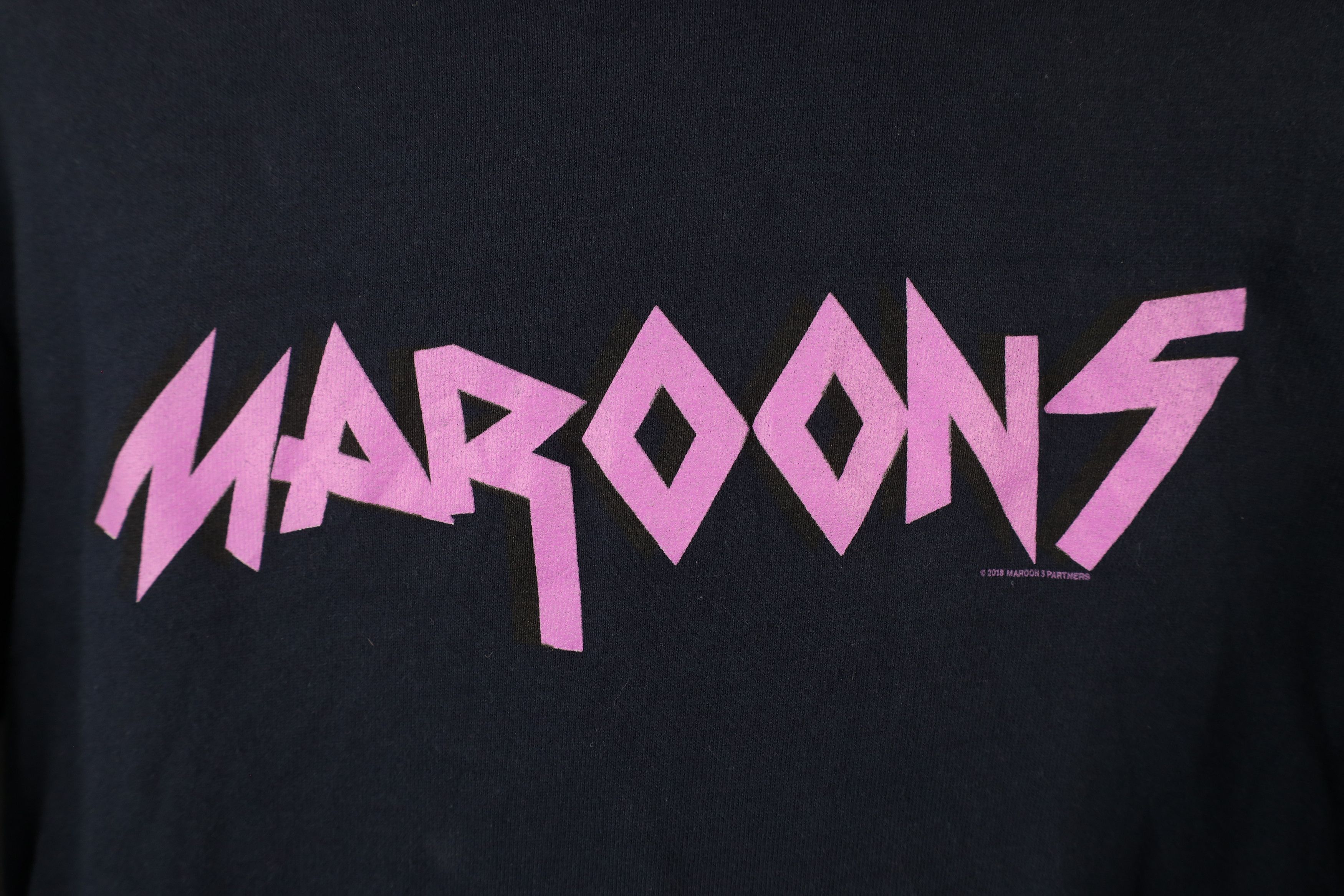 Vintage Vintage Y2K Spell Out Maroon 5 Band Hoodie Sweatshirt USA Size S / US 4 / IT 40 - 4 Thumbnail