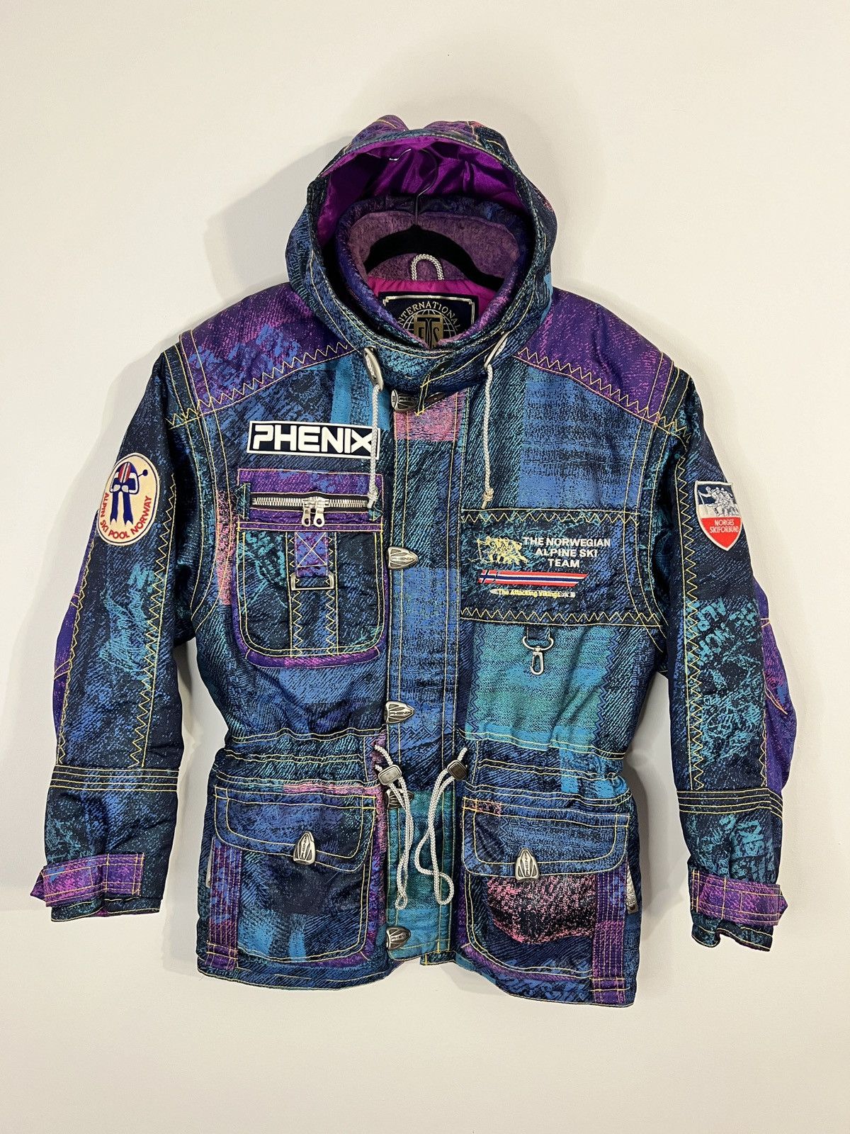 Vintage PHENIX Ski Wear Jacket Unisex shops Medium Phenix Colorblock Skiing Cold Weather Phenix Sports Multicolor Snow Bomber Coats Size M