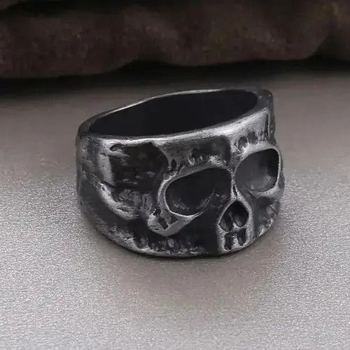 Jewelry Retro Skull Ring Size ONE SIZE - 2 Thumbnail
