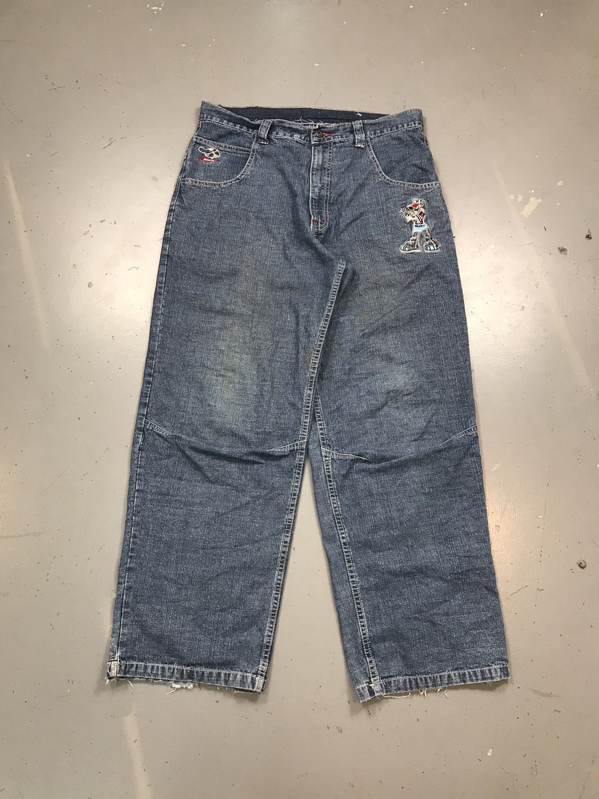 JNCO × Vintage Vintage paco crazy boy embroidered loose fit denim Size US 36 / EU 52 - 2 Thumbnail