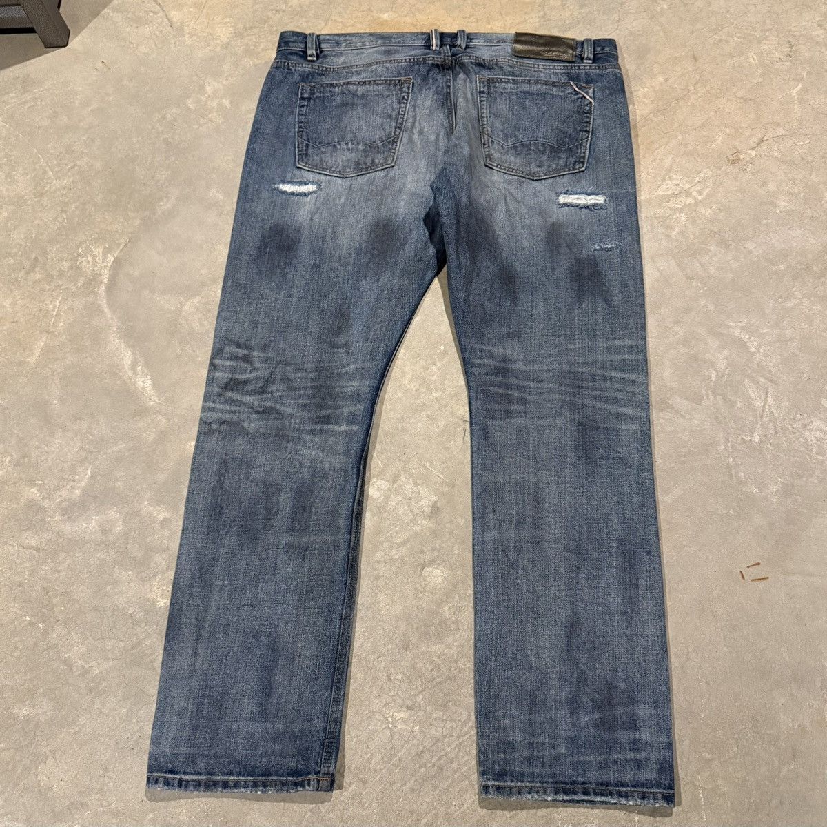 Cult Of Individuality Faded Distressed Japanese Selvedge Paint Splatter Jeans ERD Size US 42 / EU 58 - 13 Thumbnail