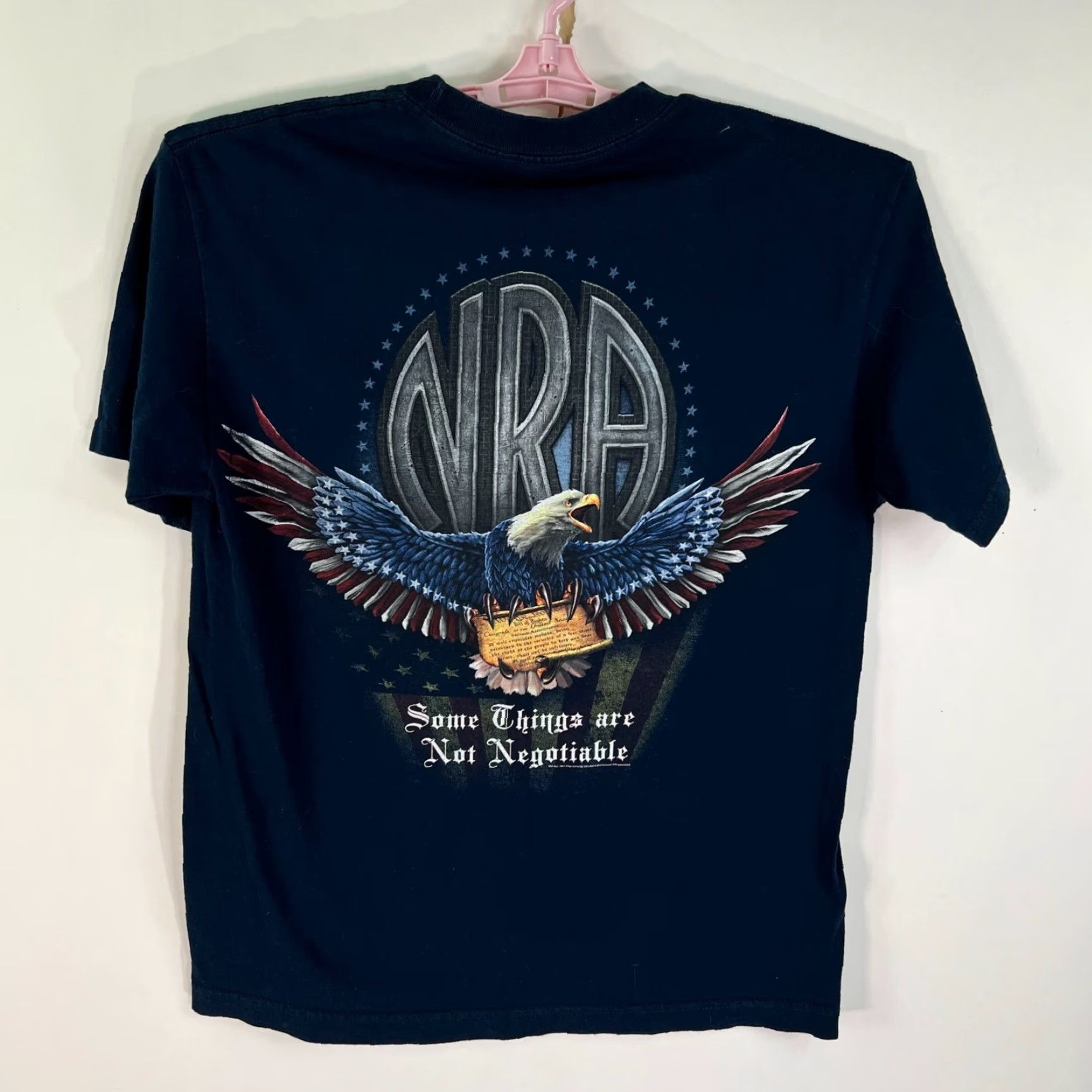 SOMET NRA T Shirt Mens M Black Some Thing's Are Not Negotiable 2 Sided Graphic Shirt Mens Black Size US M / EU 48-50 / 2 - 4 Thumbnail