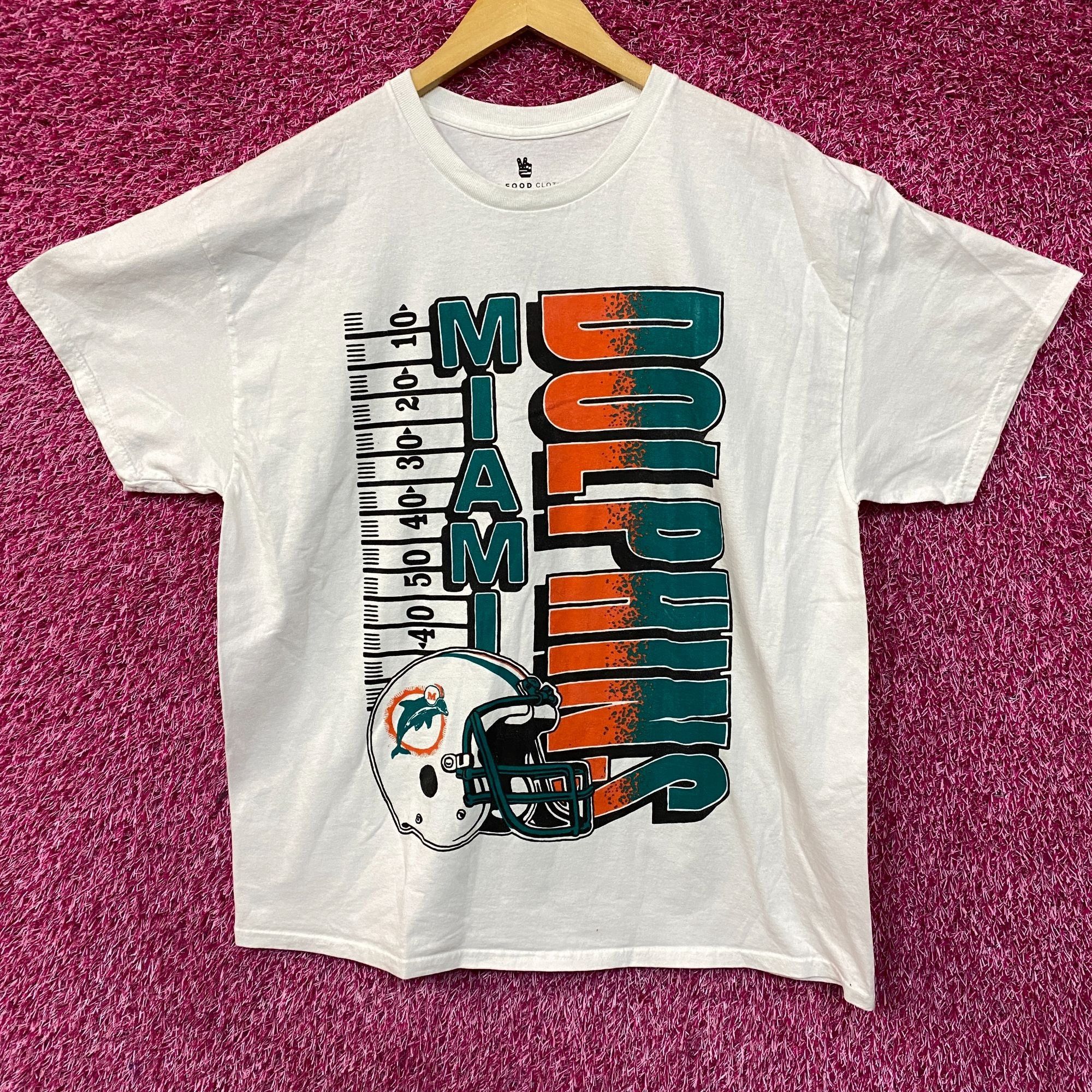 NFL NFL Miami Dolphins Yardage Graphic Design T-shirt Large Size US L / EU 52-54 / 3 - 1 Thumbnail
