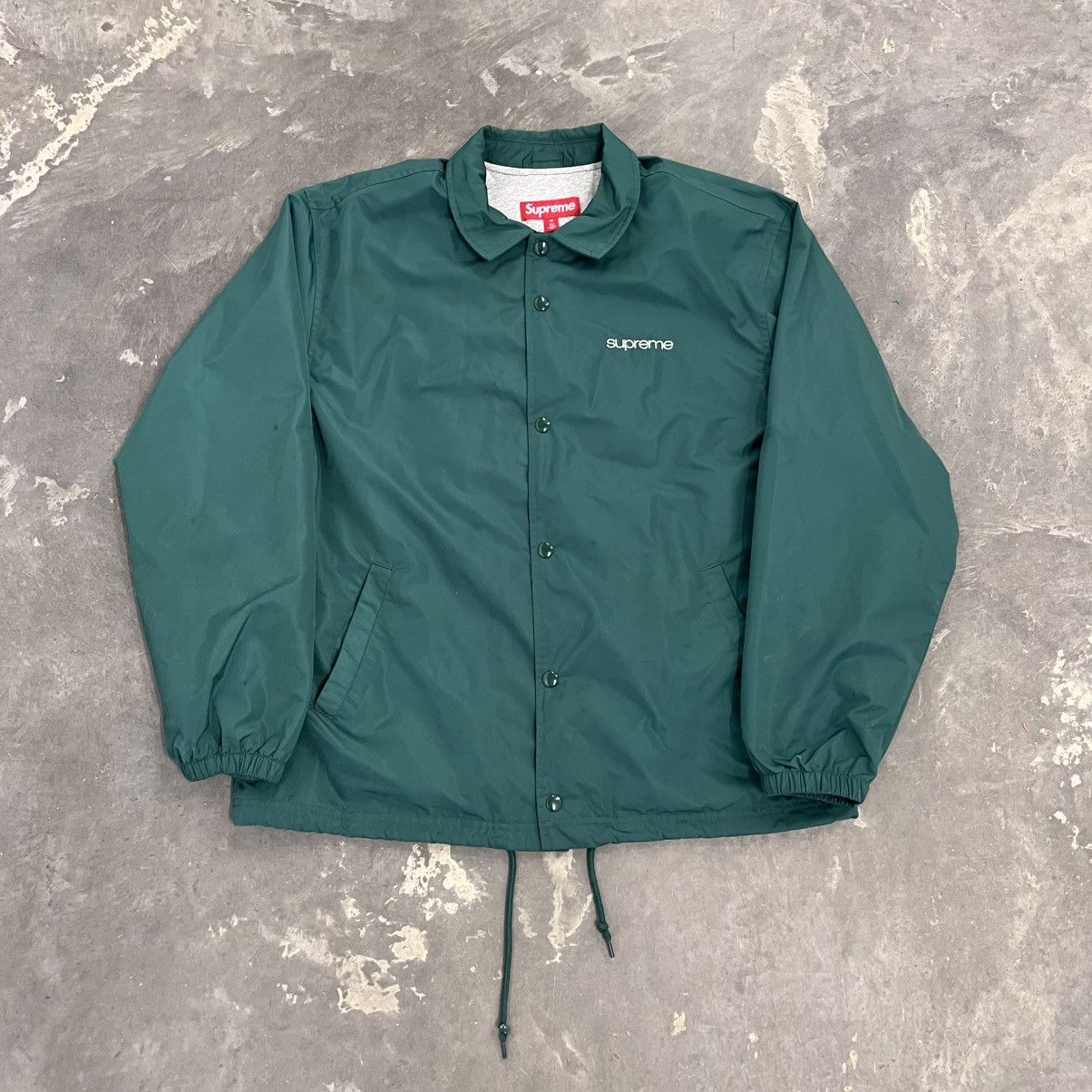 Supreme × Vintage Supreme Coaches Nylon Cotton Lined Green Jacket FW 2023 Size US M / EU 48-50 / 2 - 1 Thumbnail