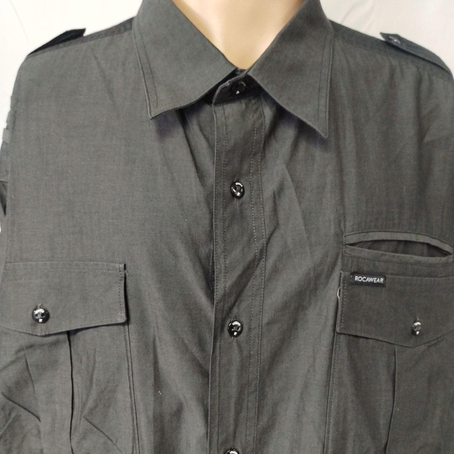 Rocawear Roca Wear Men's Black Shirt/Button Up Size 3XL SKU 3991 Size US XXL / EU 58 / 5 - 3 Thumbnail
