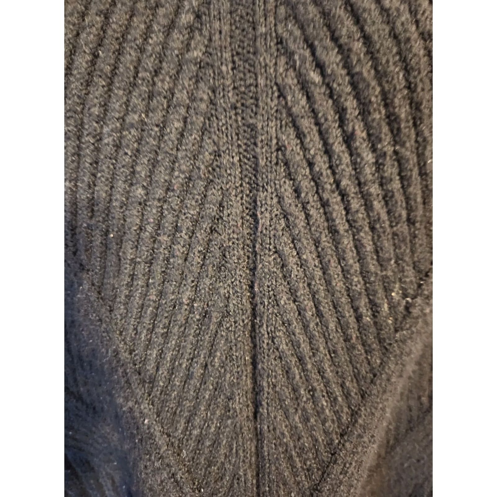 Vintage Simply Vera Vera Wang Sweater Solid Black Ribbed Knit 2X XXL Womens Size XXL / US 16-18 / IT 52-54 - 3 Thumbnail